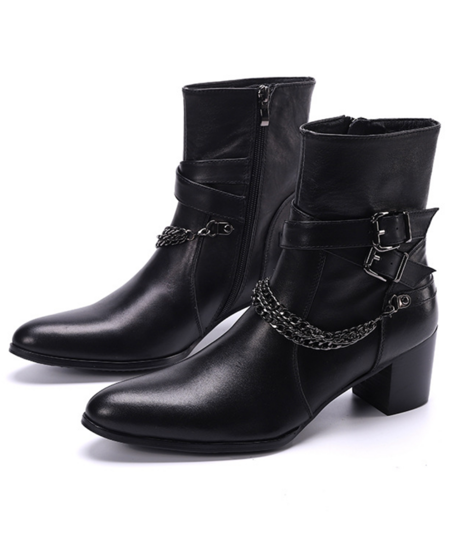 cross belt smooth boots EN2081