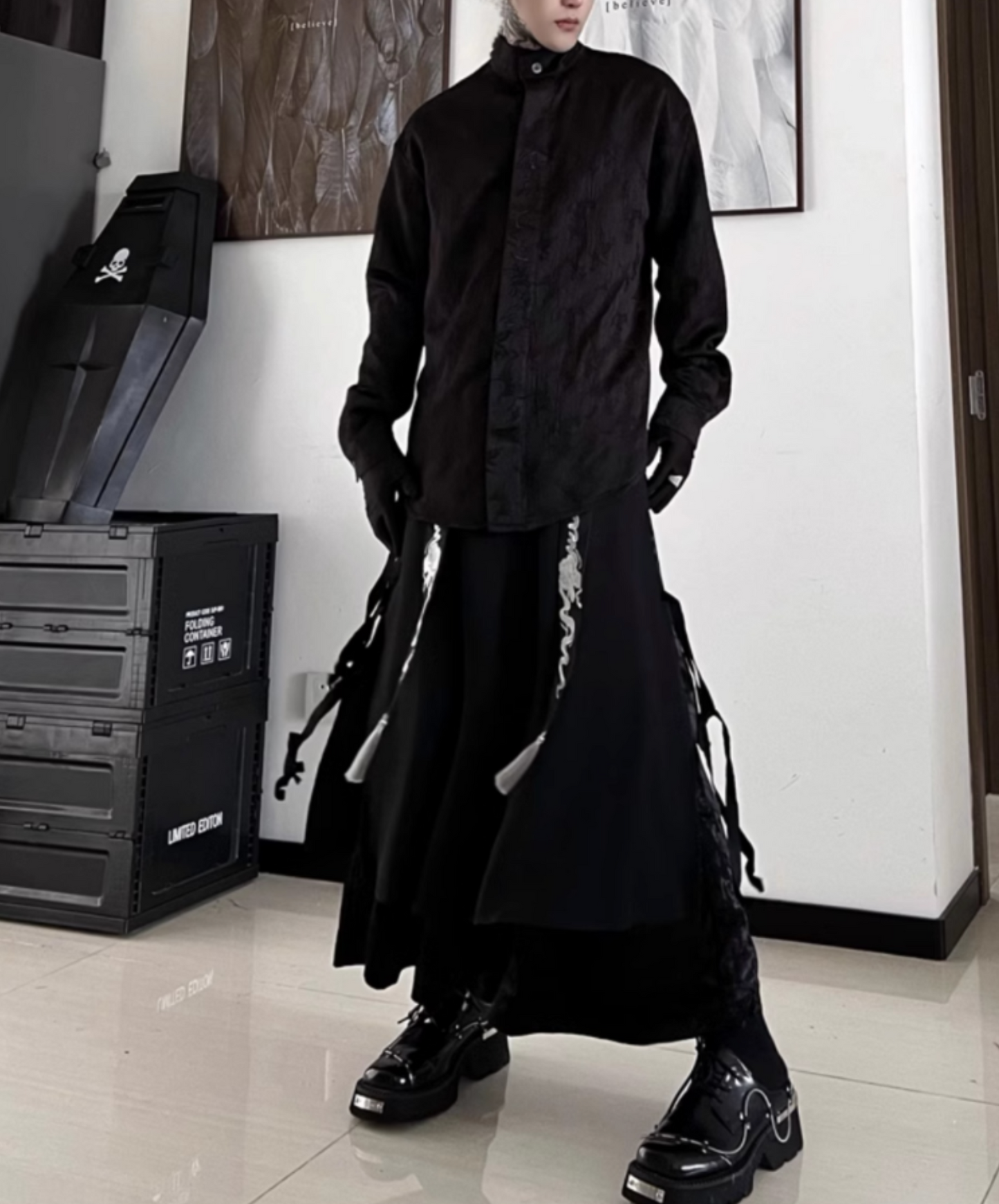 chinese shepherd style retro pants EN2349