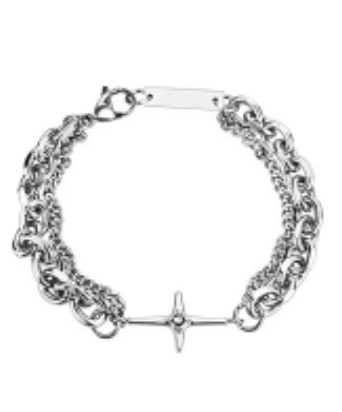 cross x double chain bracelet EN2027