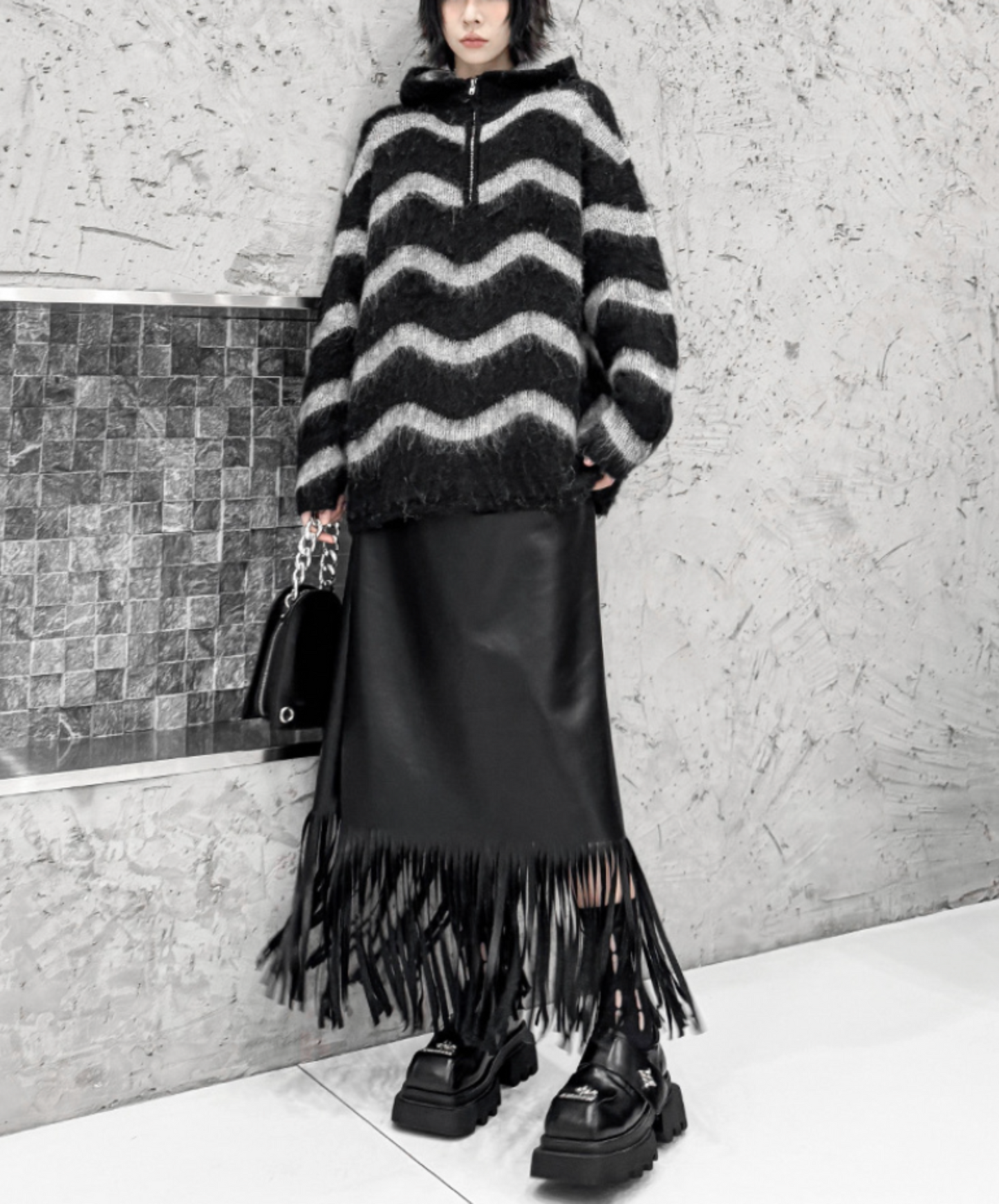 wave stripes sweater EN2468