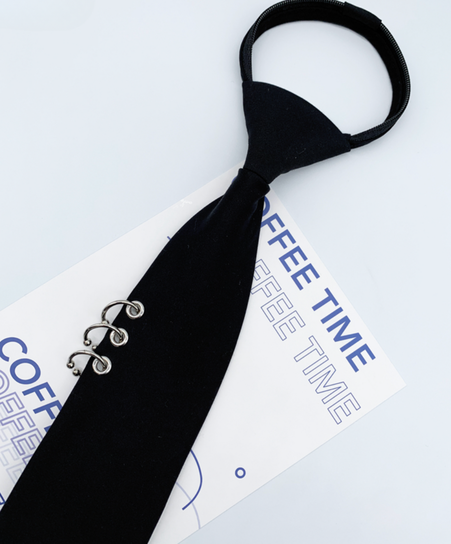 dark hoop decoration necktie EN2350