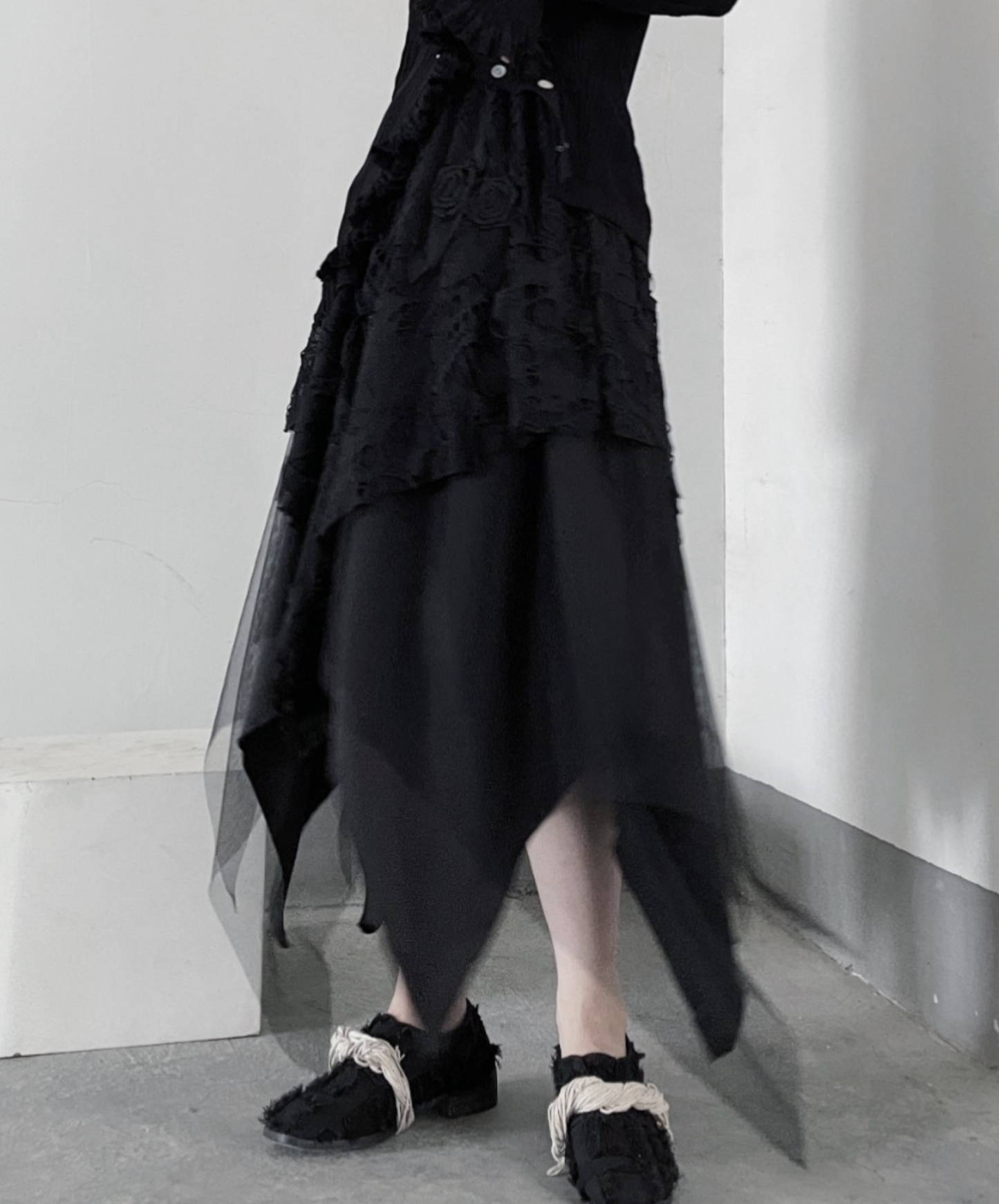 【style47】dark mode outfit set EN1624(cardigan +skirt set)