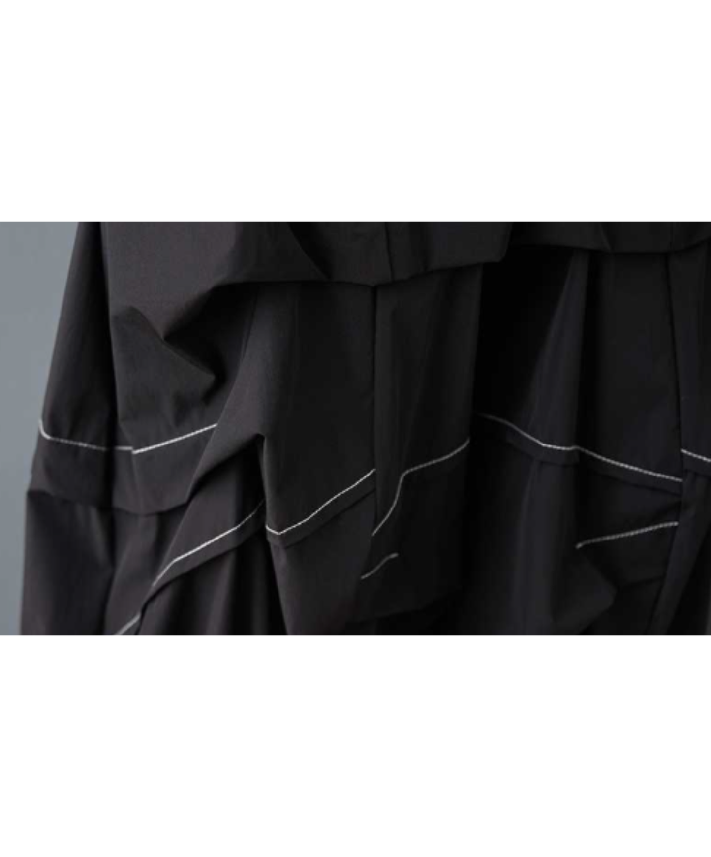 stitched balloon silhouette wide pants EN3034