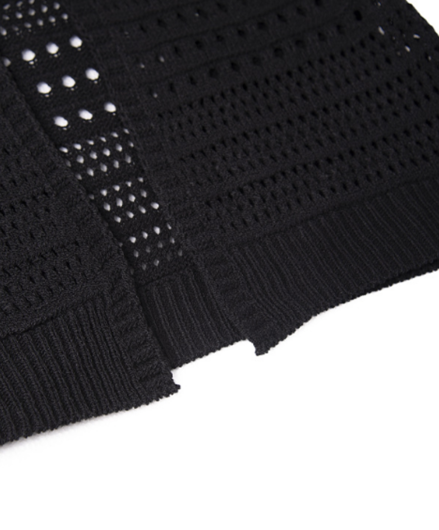 mesh knit long sweater EN2450