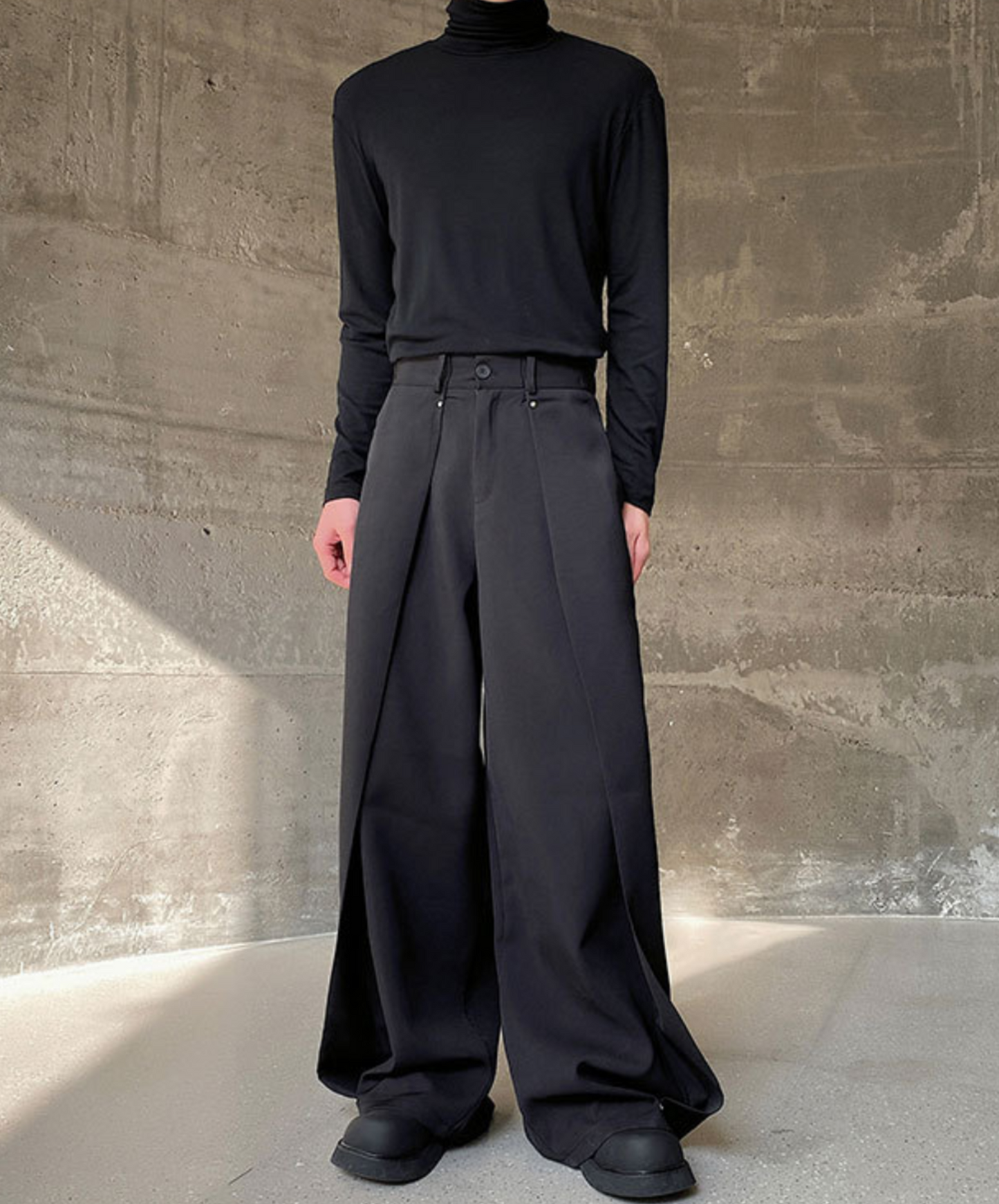 draping multi-piece wide pants EN1586