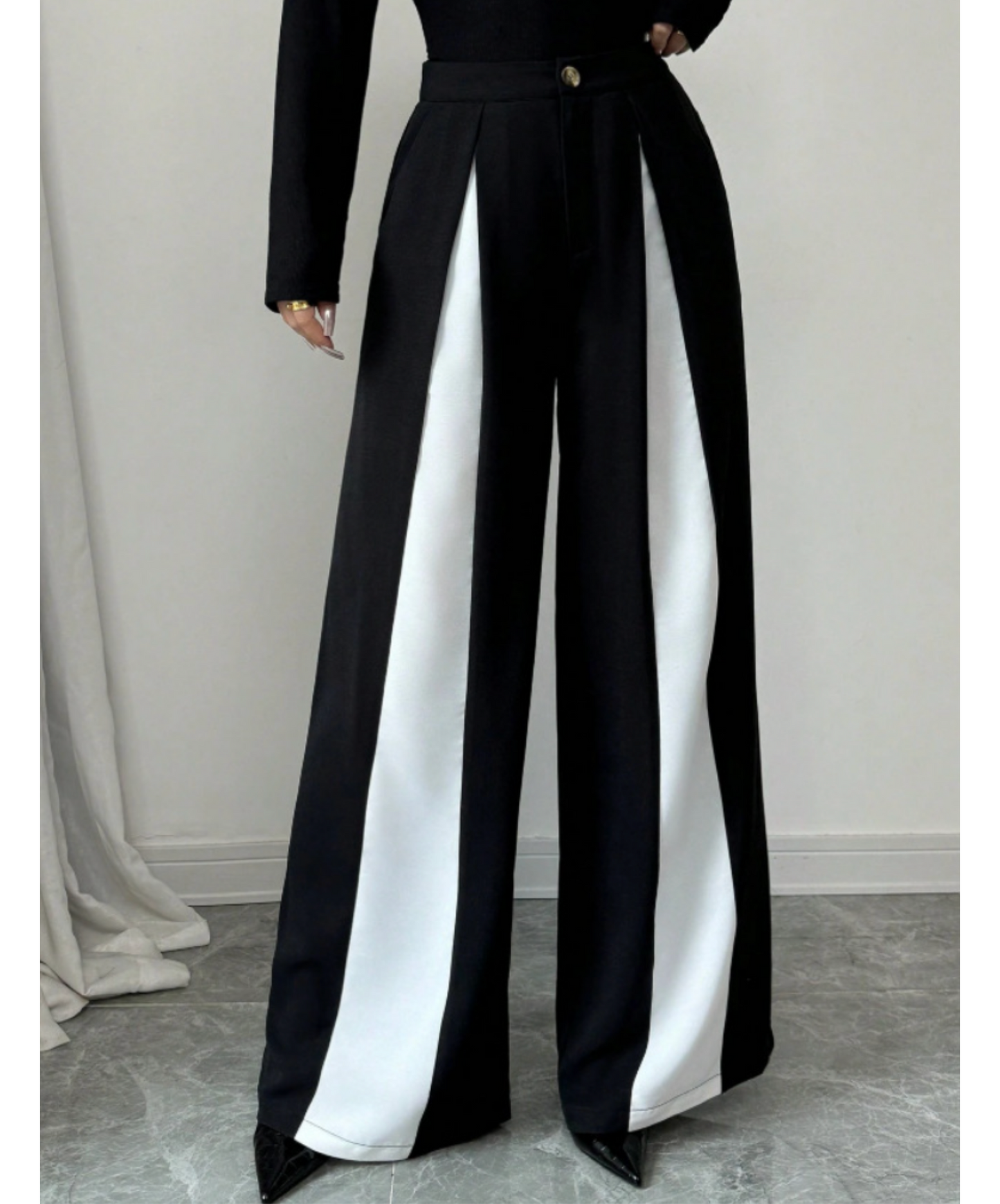 high-waisted flared wide pants EN2867