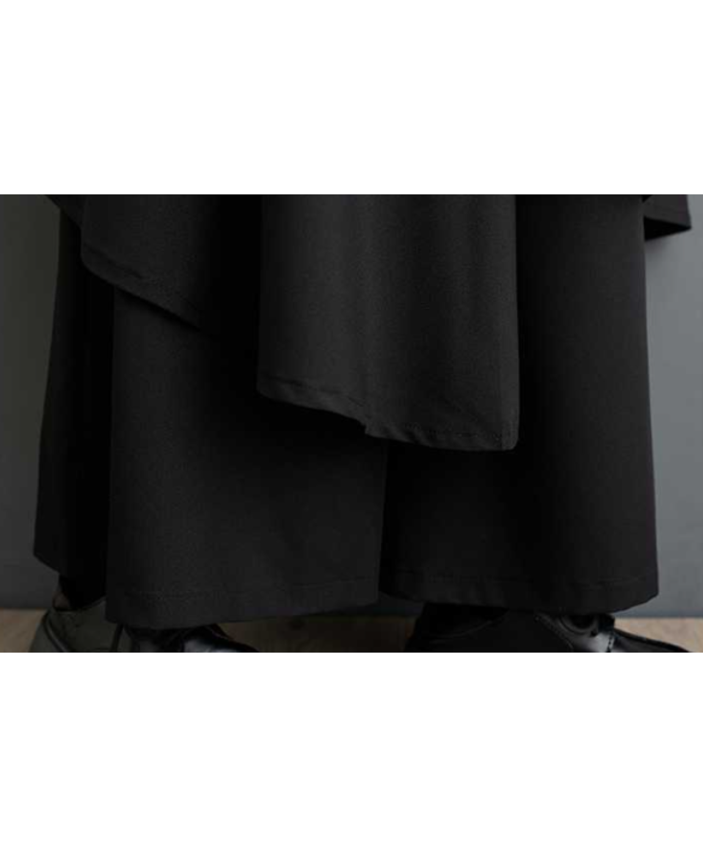 high-waisted asymmetrical wide pants EN2906
