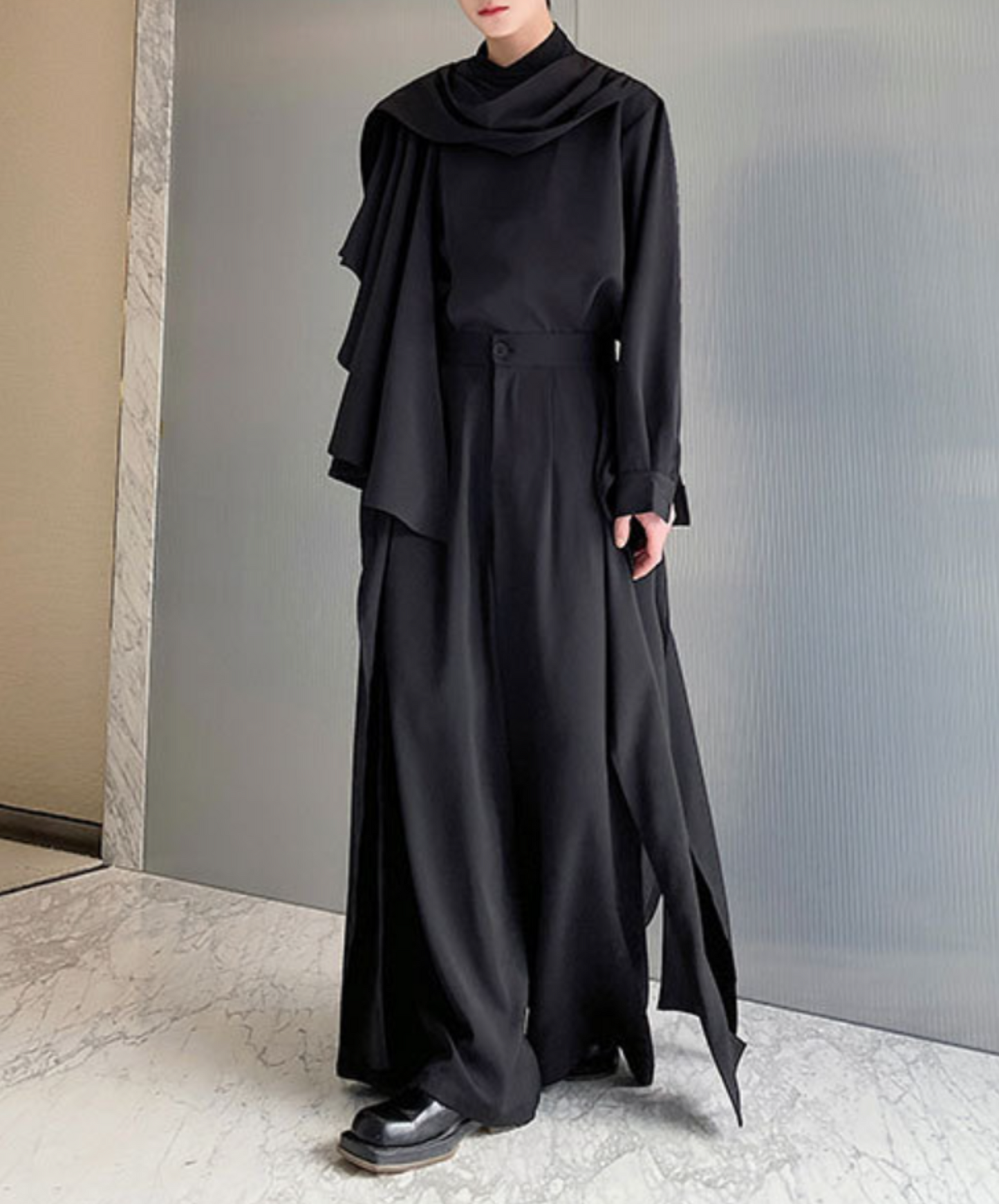 multi-piece asymmetric shirt EN1600