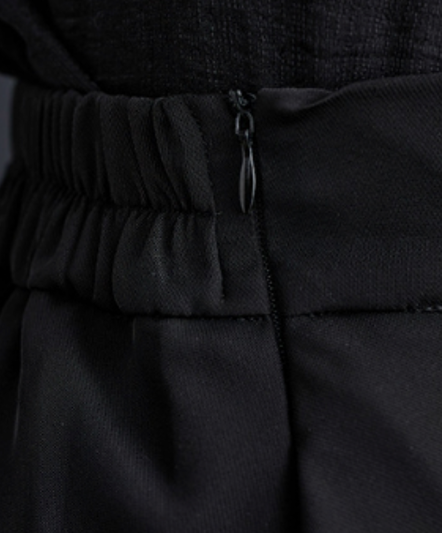 mixed material lacy a-line long skirt EN1957