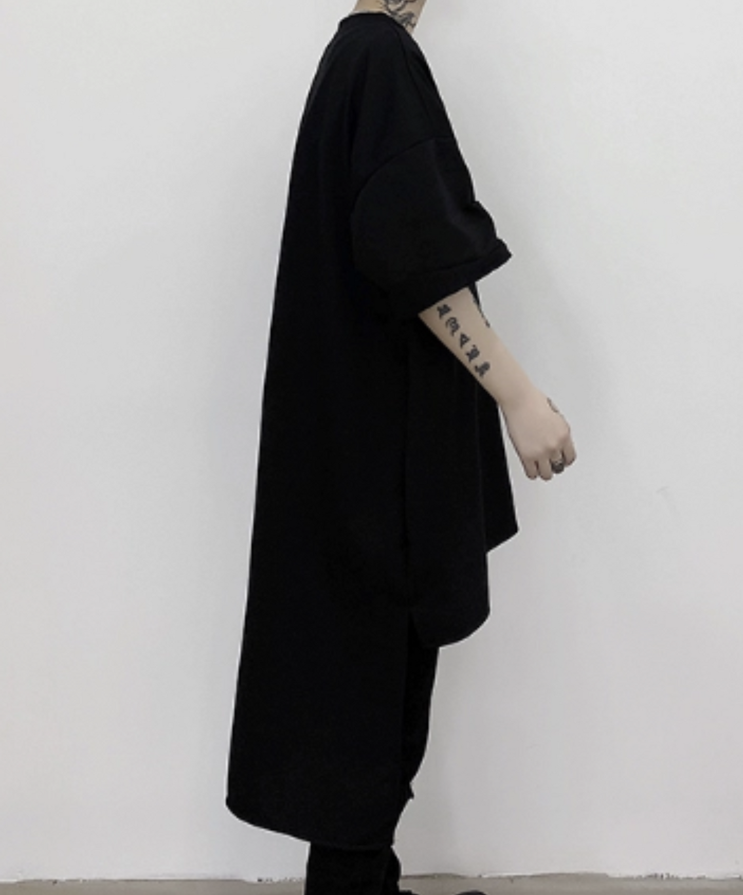 dark back long t-shirt EN1003