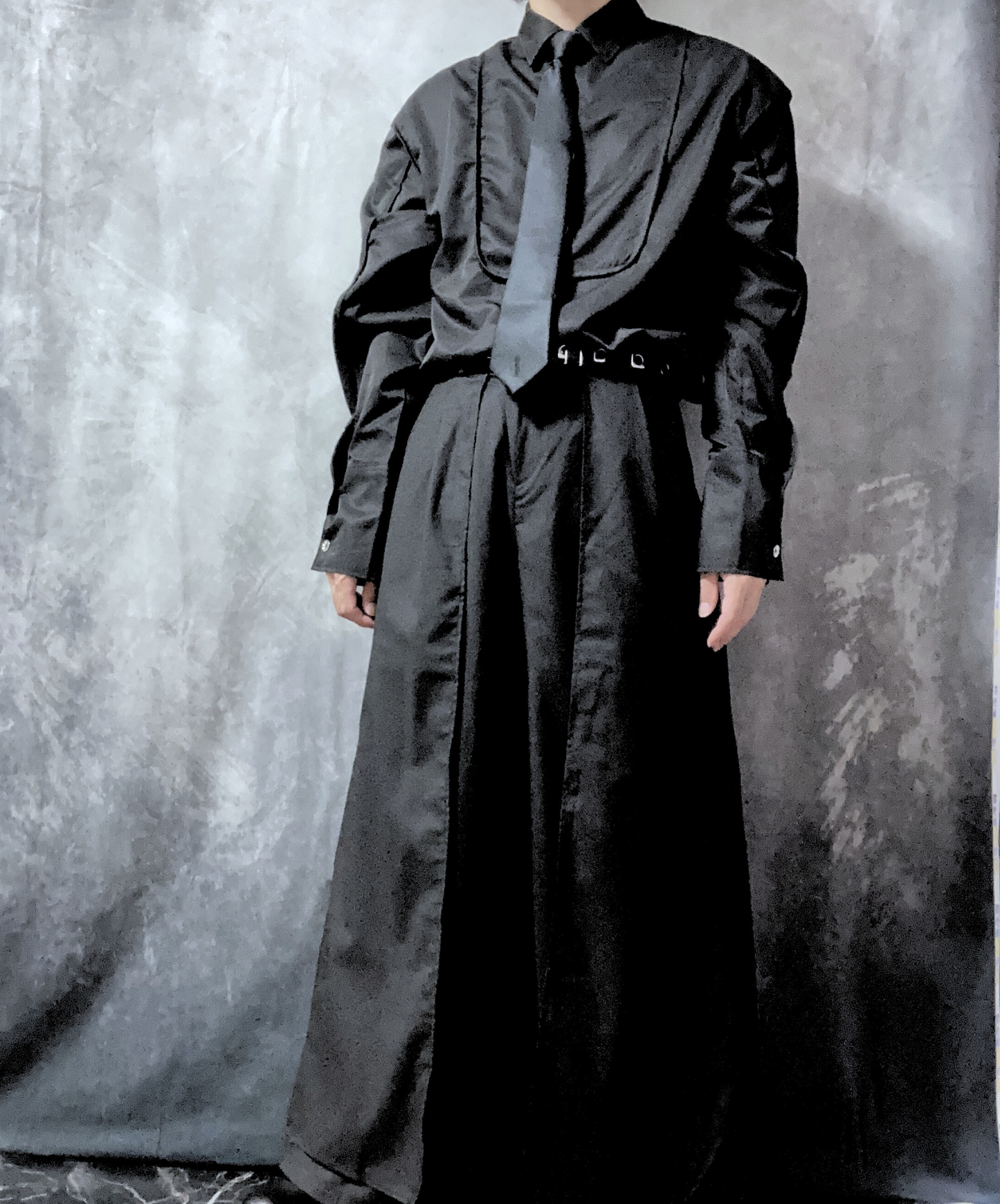 【style54】dark mode outfit set EN1851(jacket + shirt + pants set)