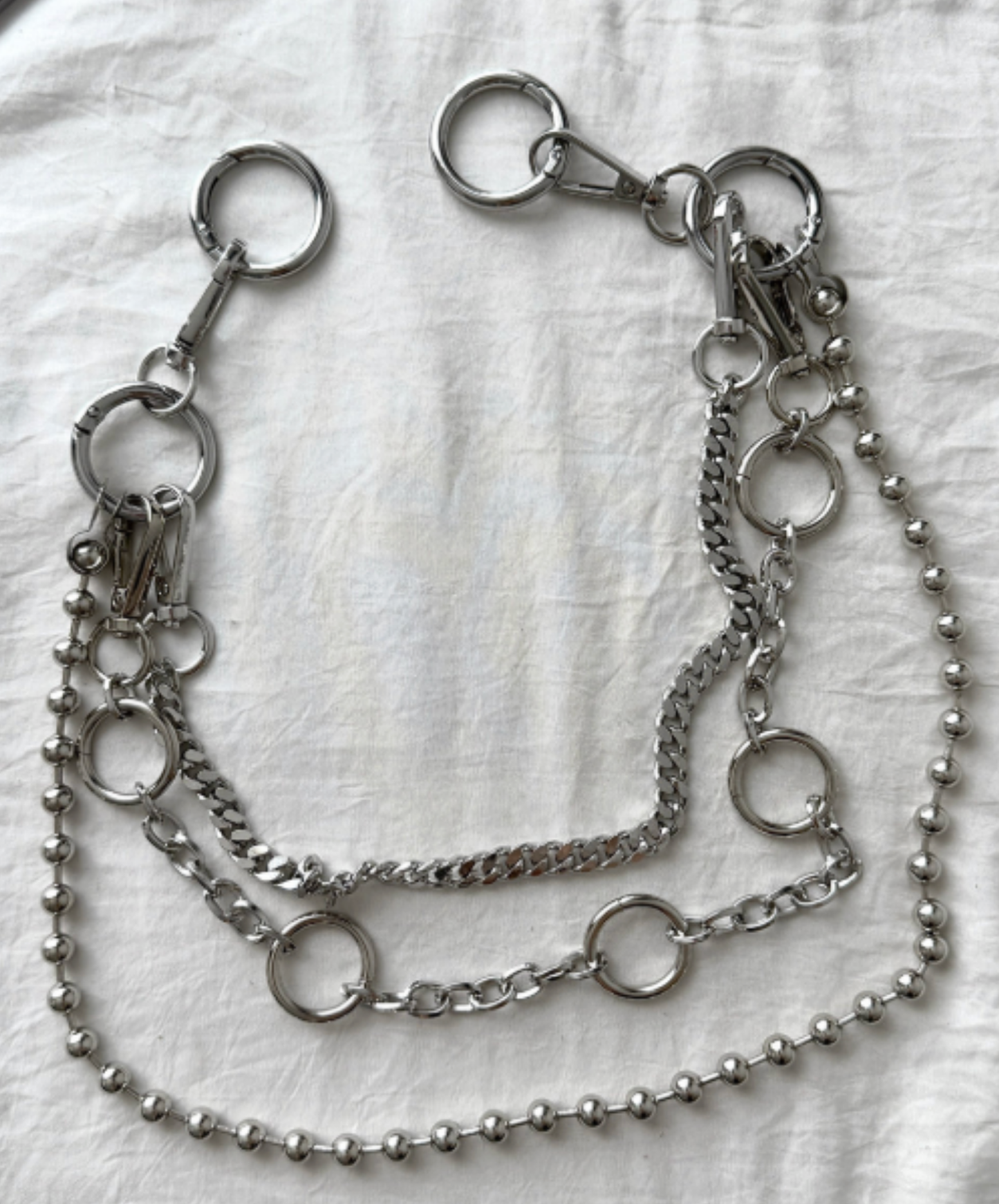 three types of metal wallet chains EN2788