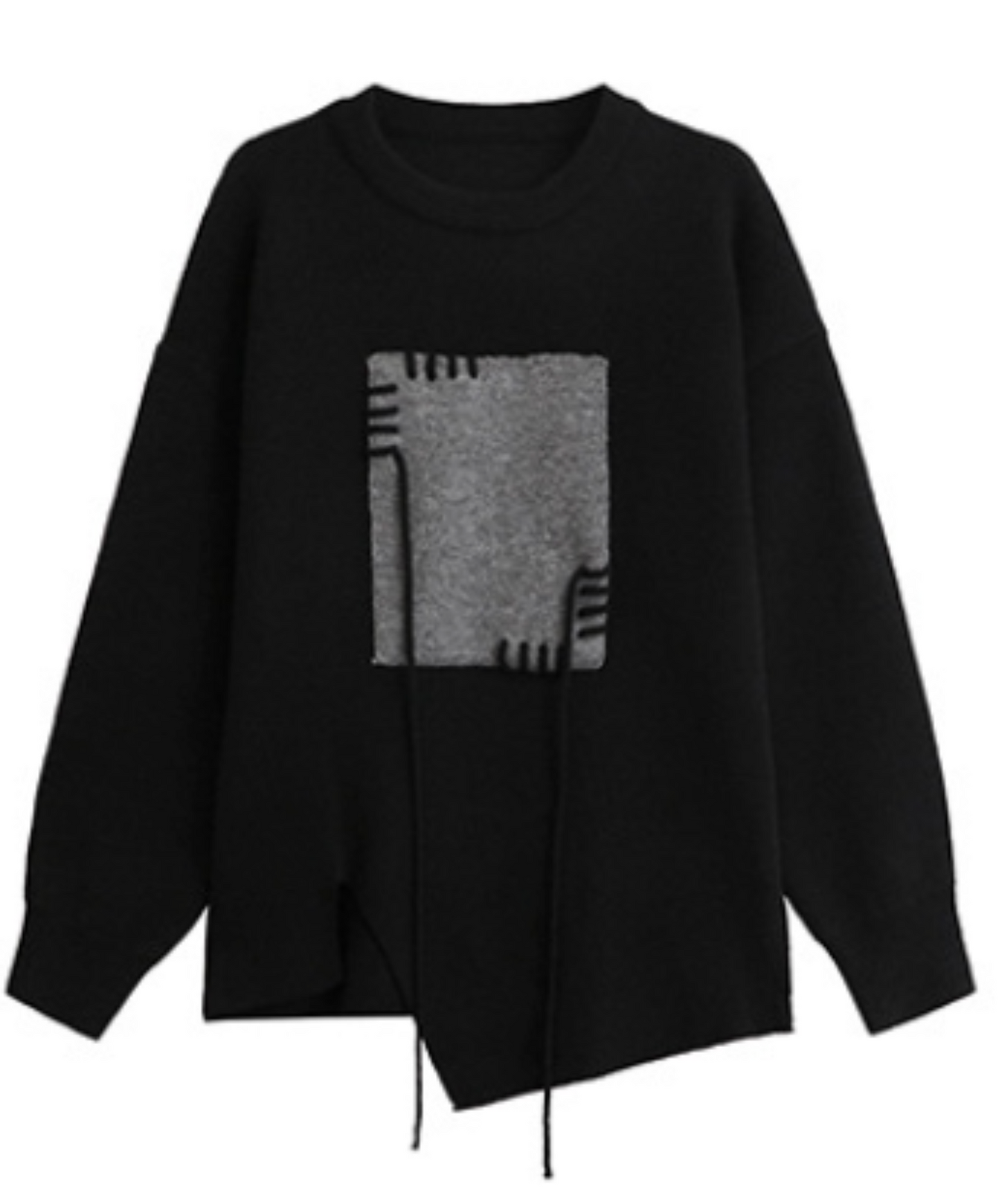 jacquard stitched motif sweater EN2469