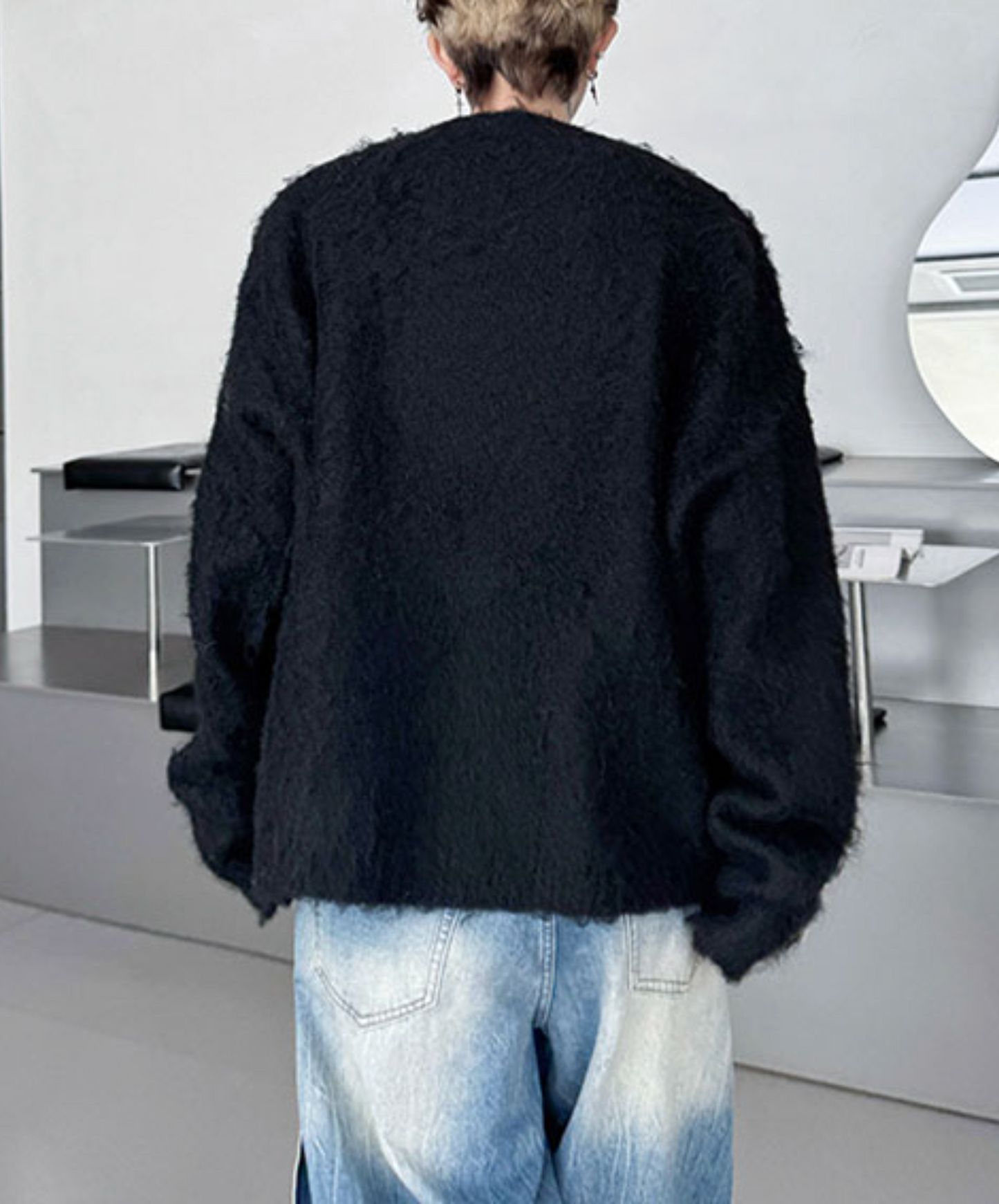 brushed knit pullover sweater EN2458