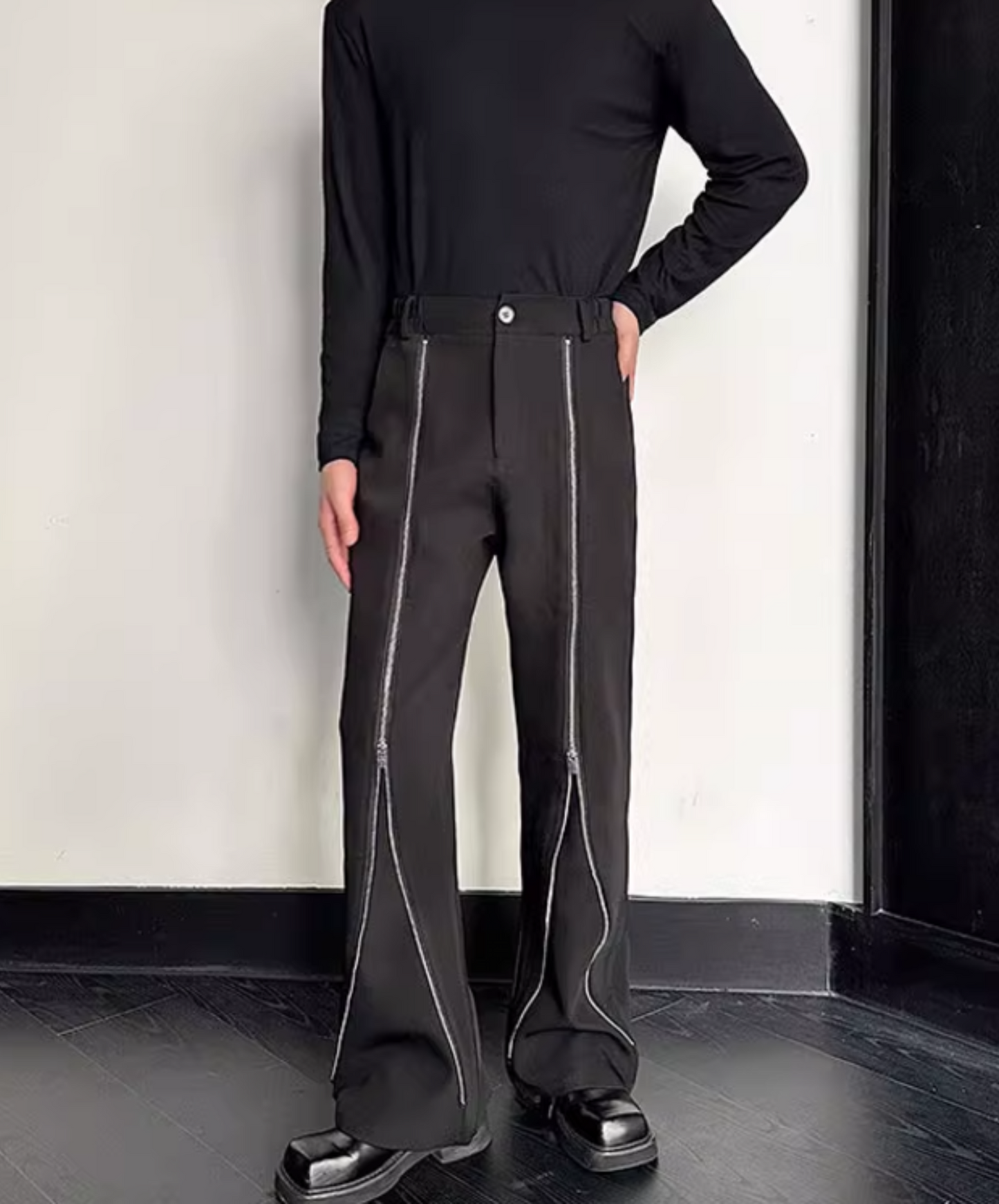 zip slacks pants EN1878