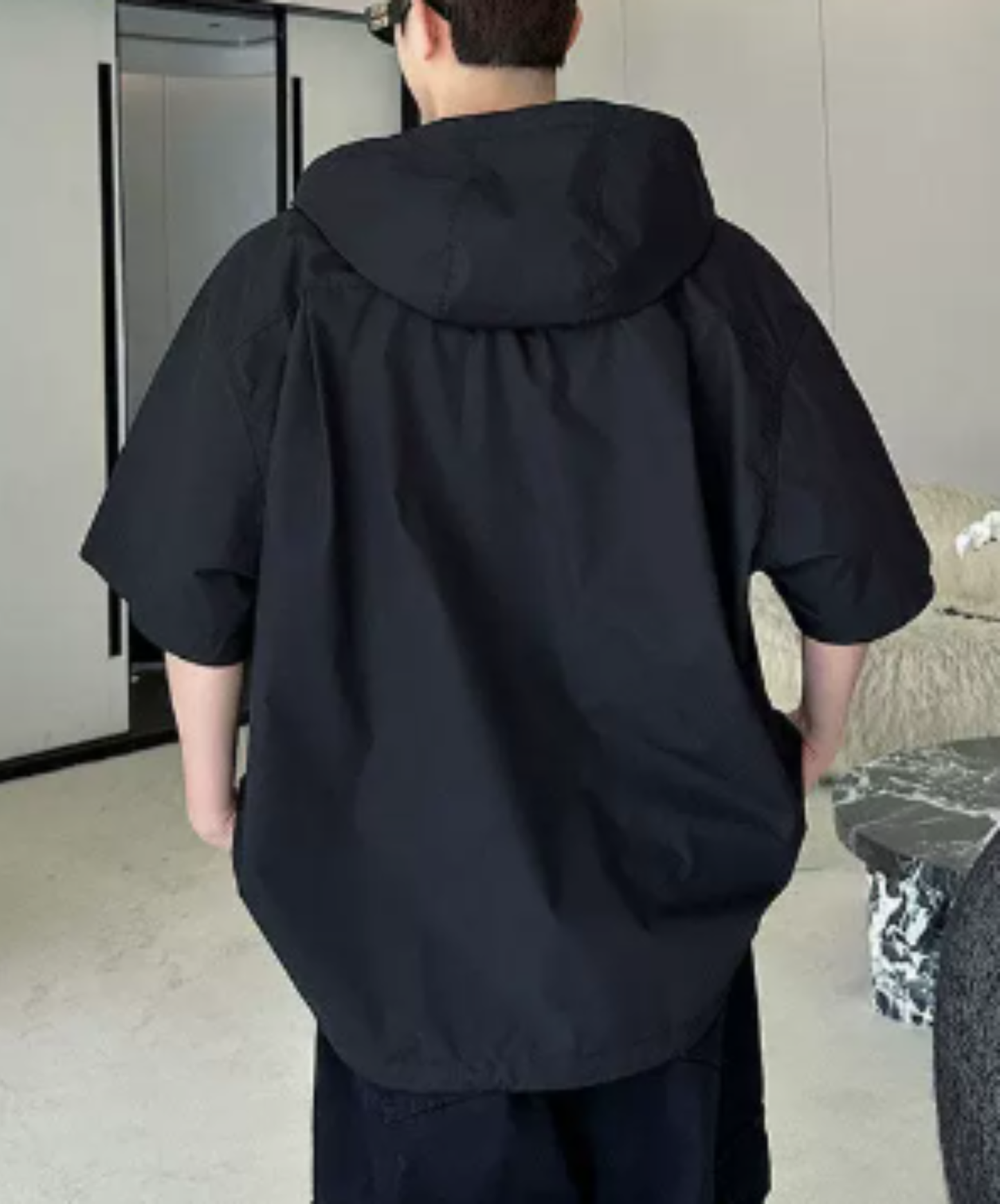 hooded oversized shirt EN2943