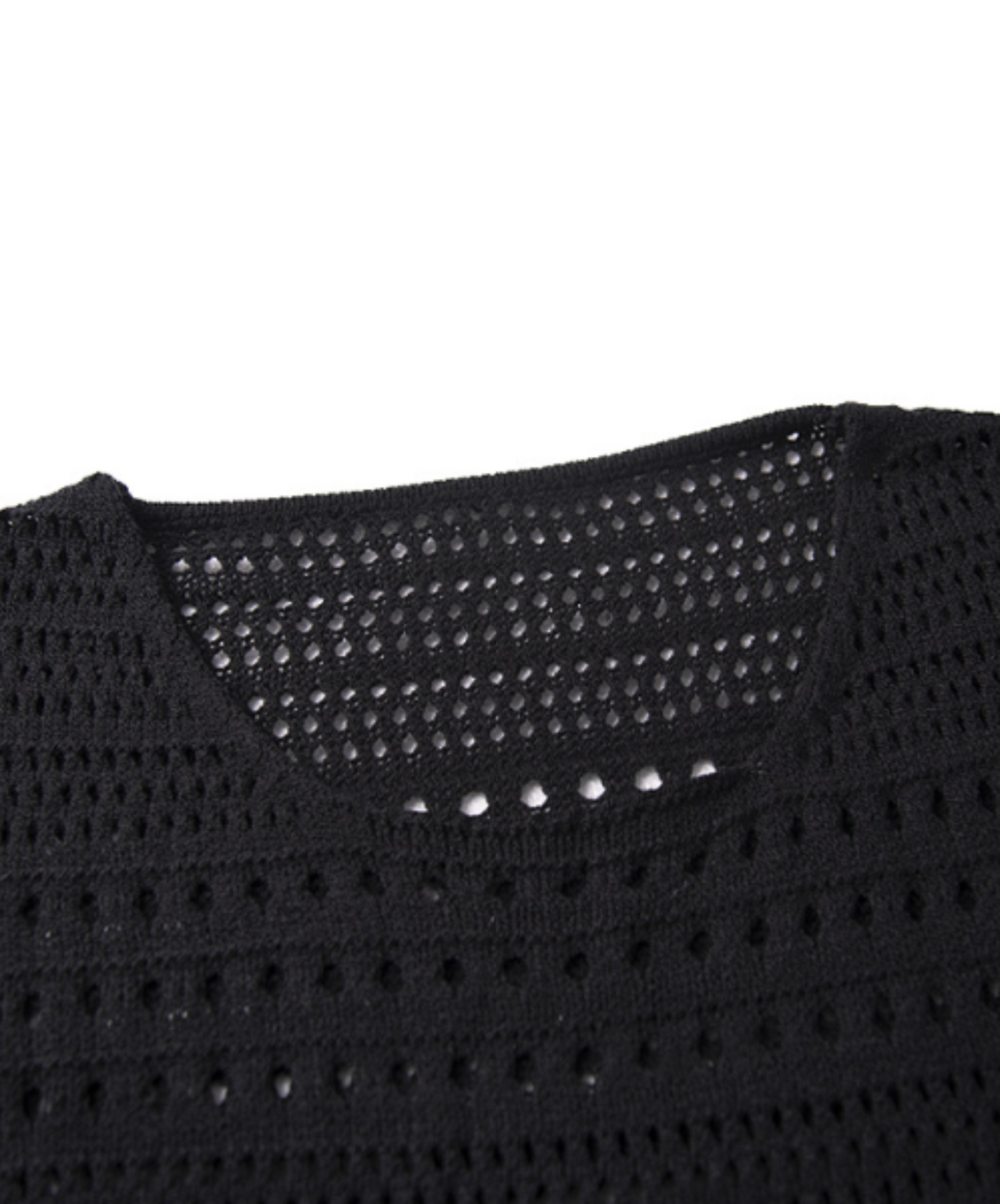 mesh knit long sweater EN2450