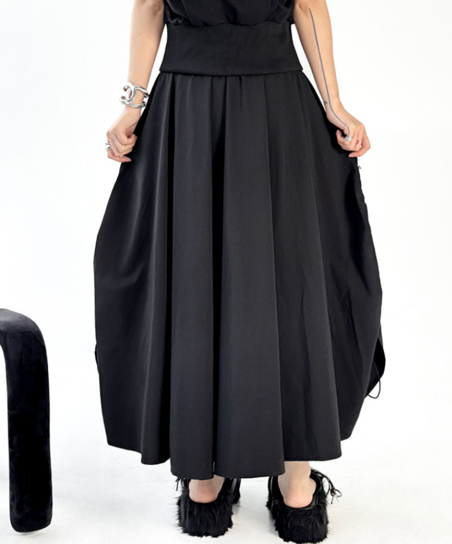 3d pocket side browsing wide pants EN2321