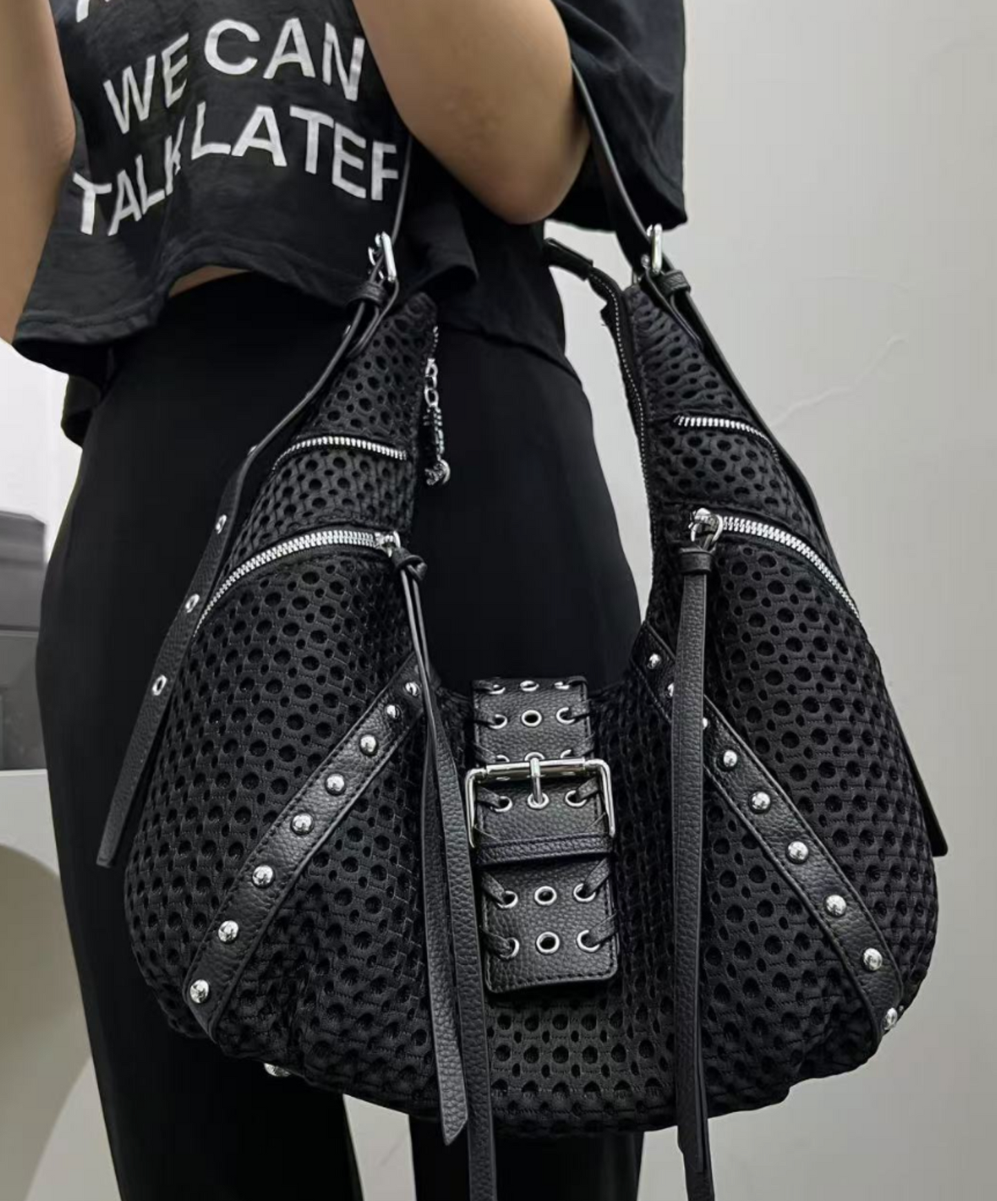 large capacity mesh tote bag EN2303