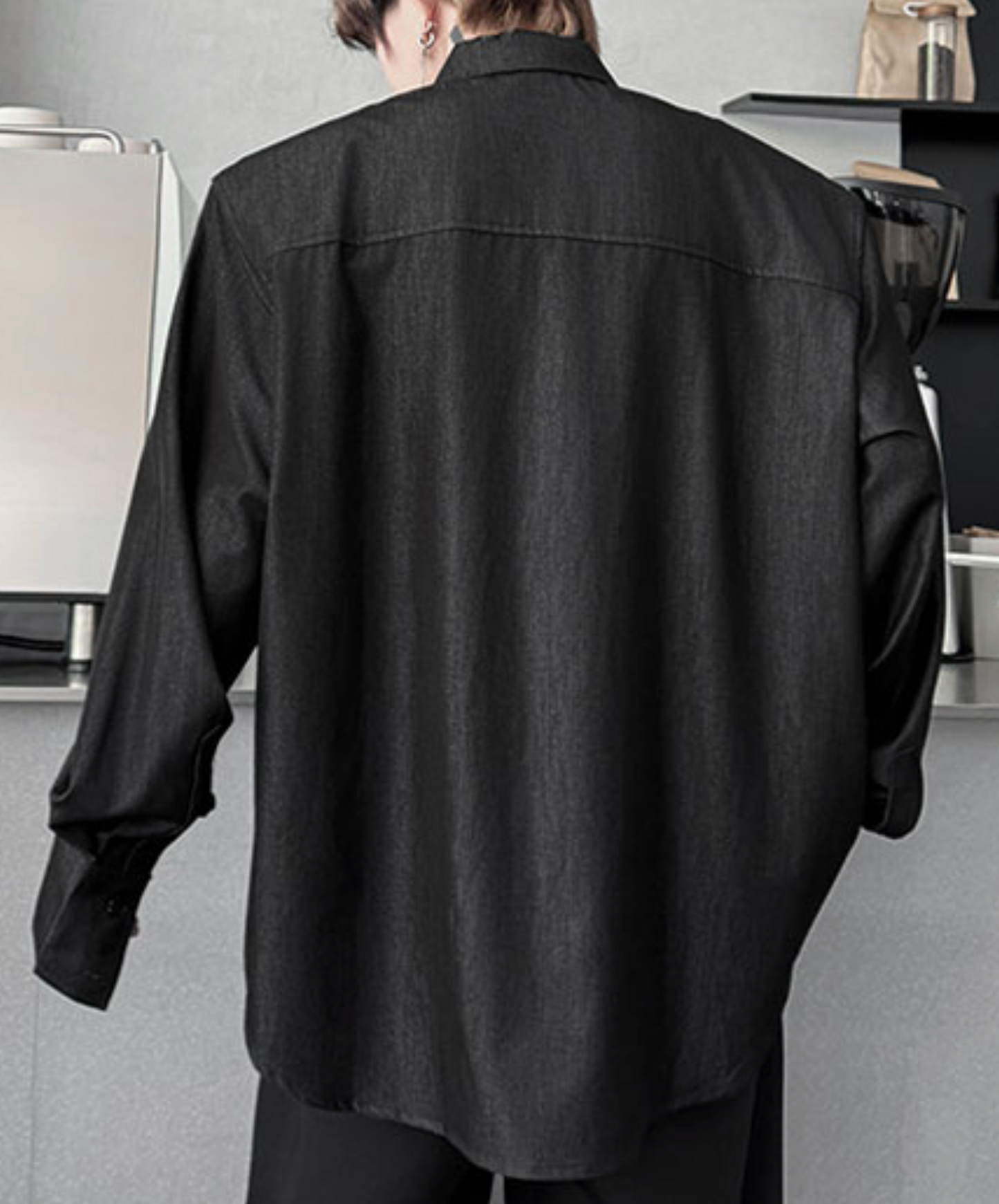 casual denim tie included shirt EN2470