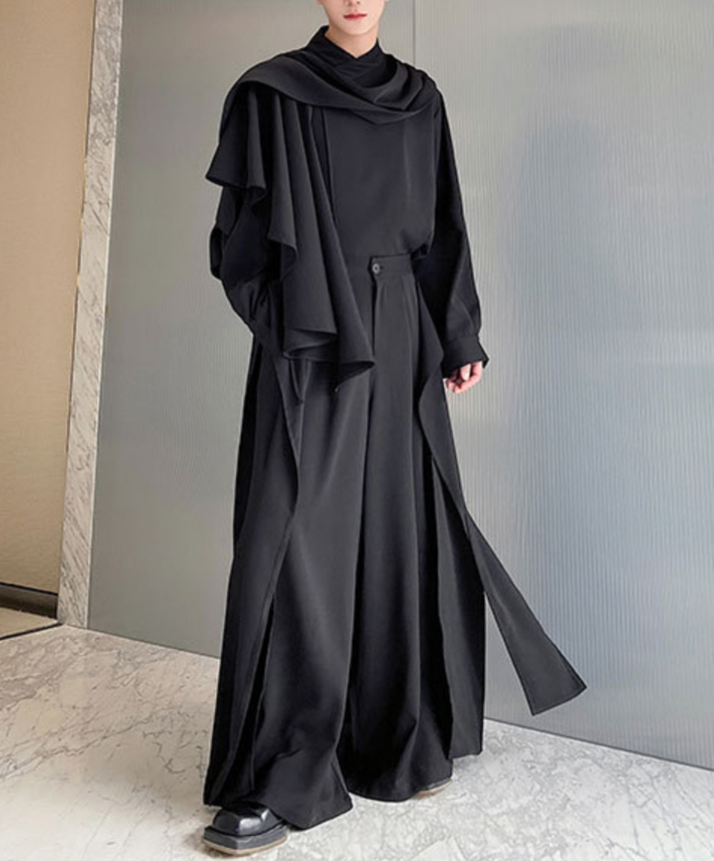 multi-piece asymmetric shirt EN1600