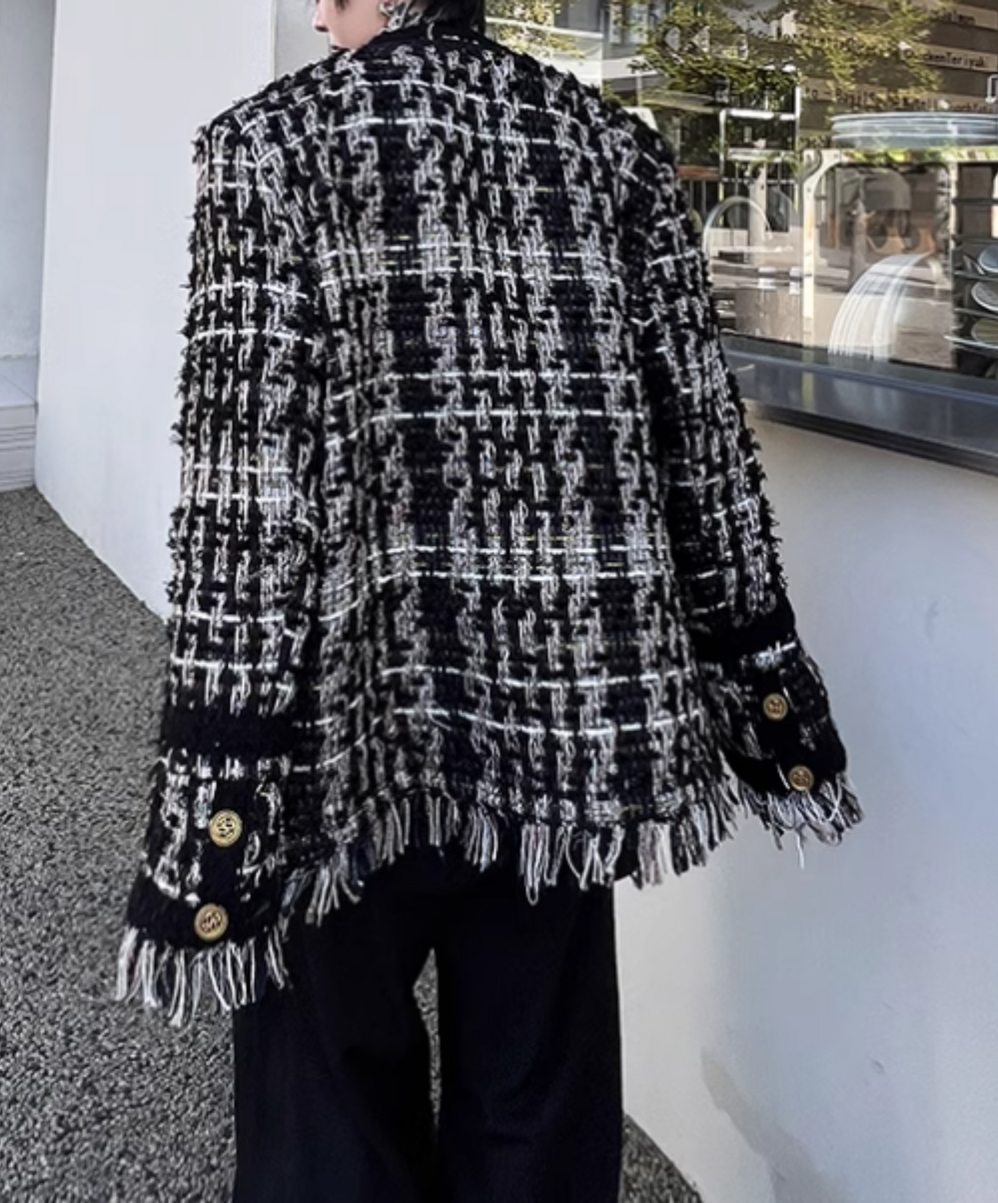 tassel tweed jacket EN1912