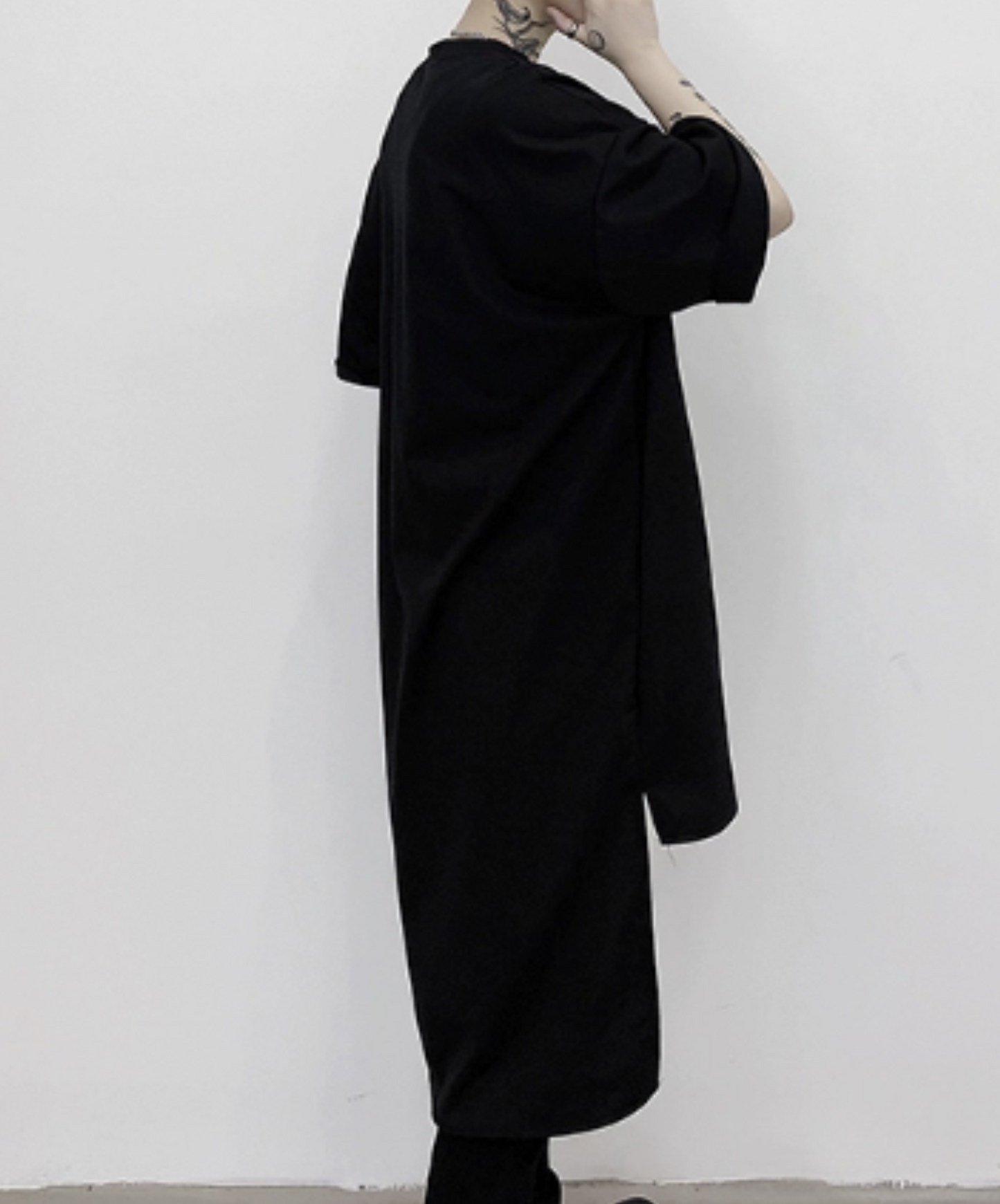 dark back long t-shirt EN1003