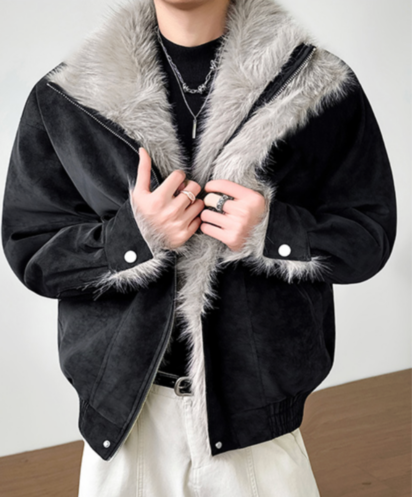 eagle suede fleece lining jacket EN2593