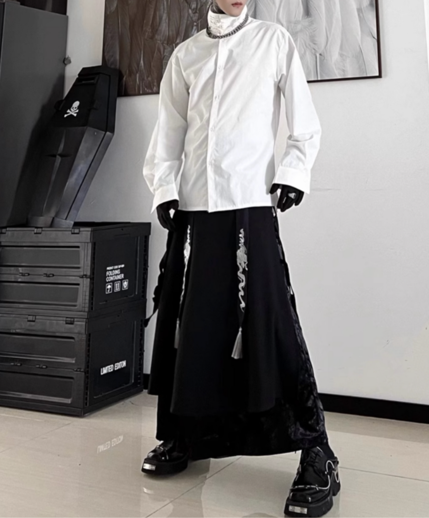 chinese shepherd style retro pants EN2349