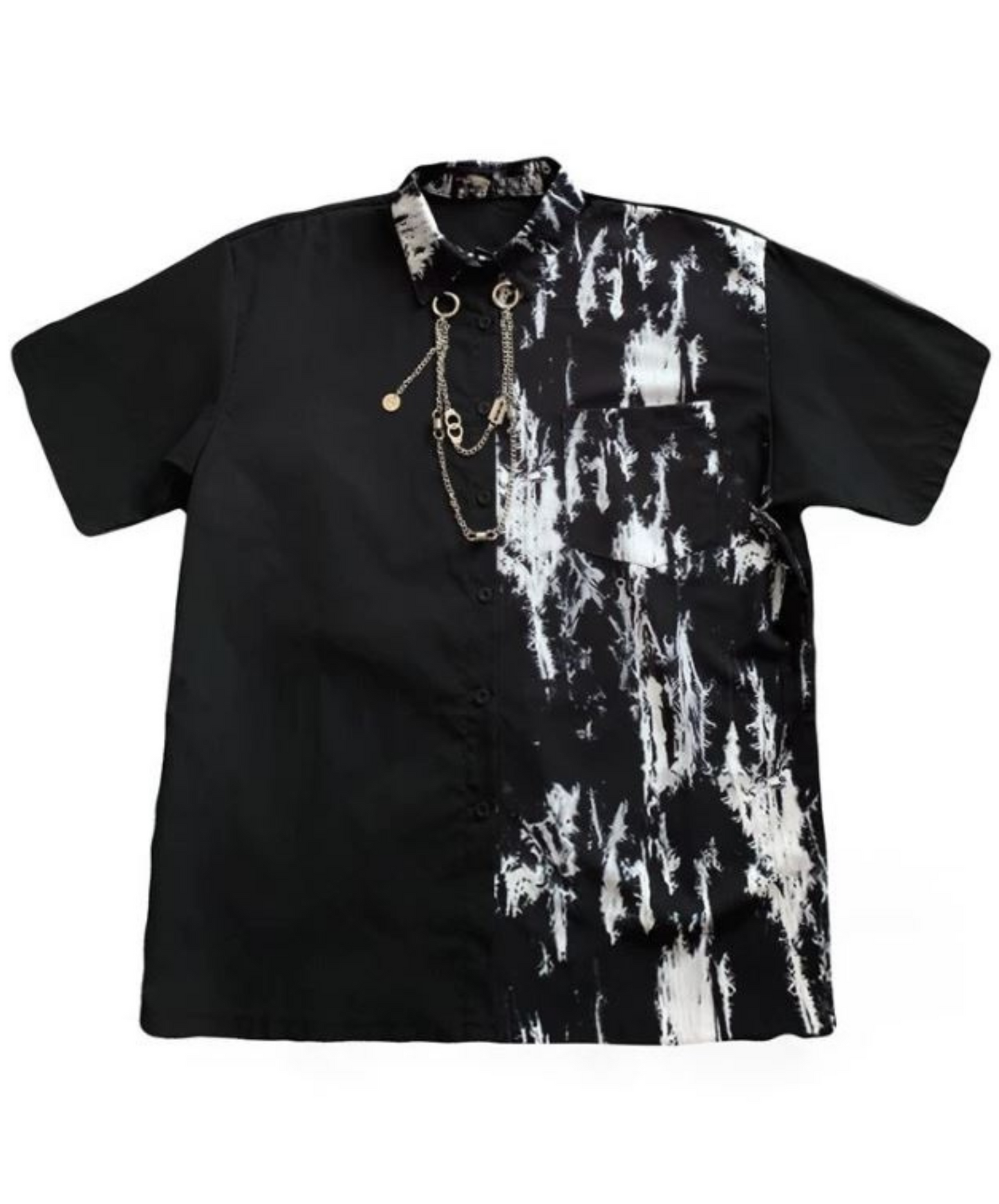 half ink dyeing shirt EN1076