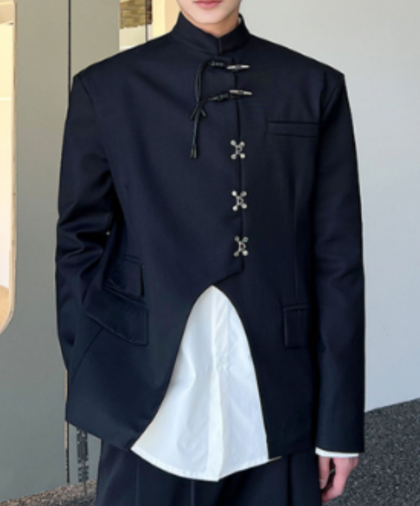 chinese style stand collar jacket EN1280