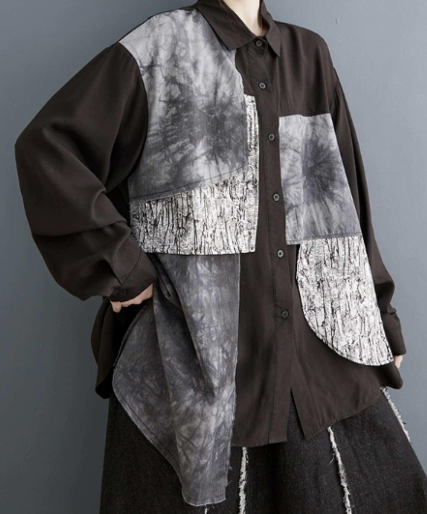 【style59】dark mode outfit set EN1862(jacket + shirt + pants set)