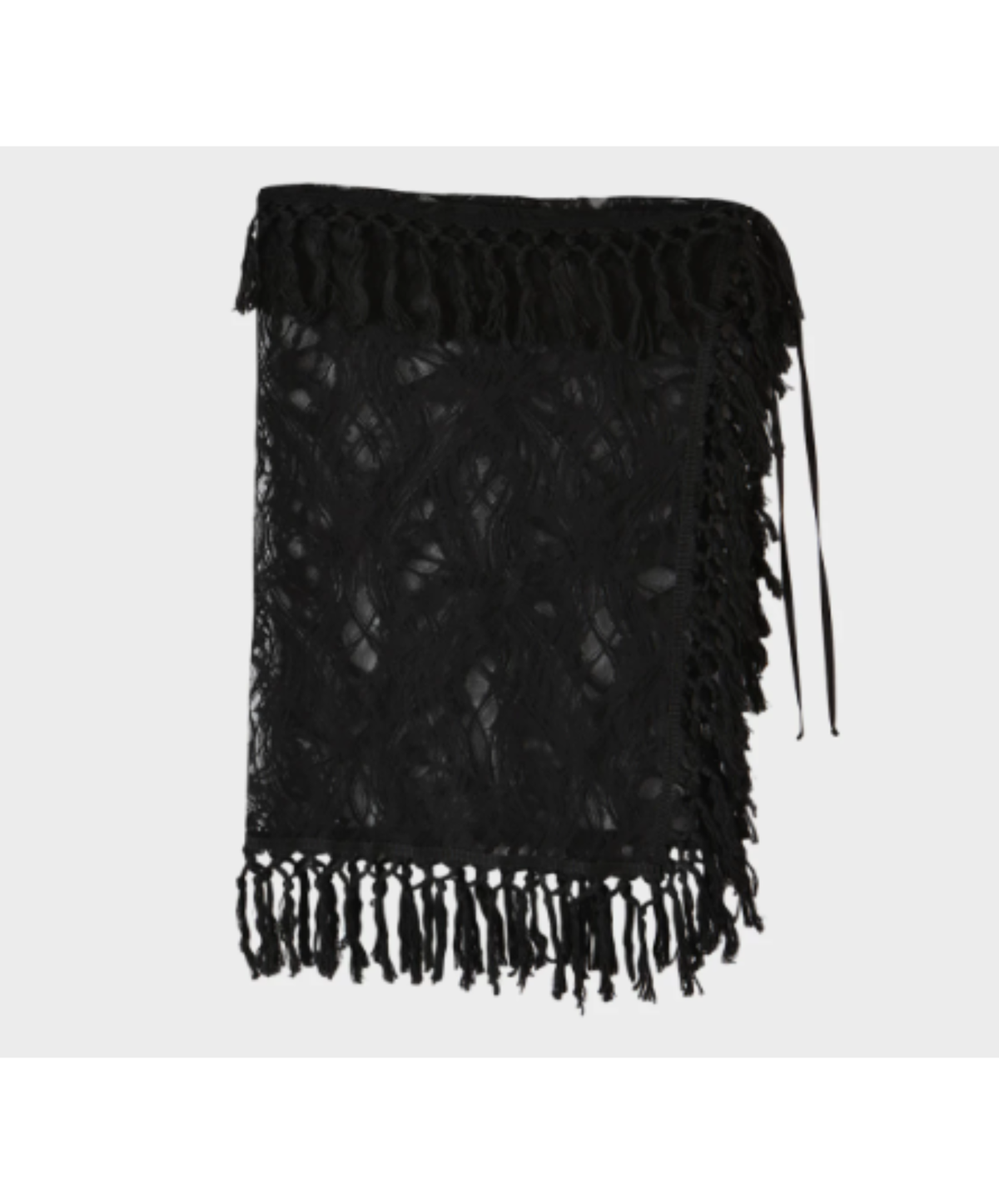 openwork pattern with fringe detailing skirt EN3219