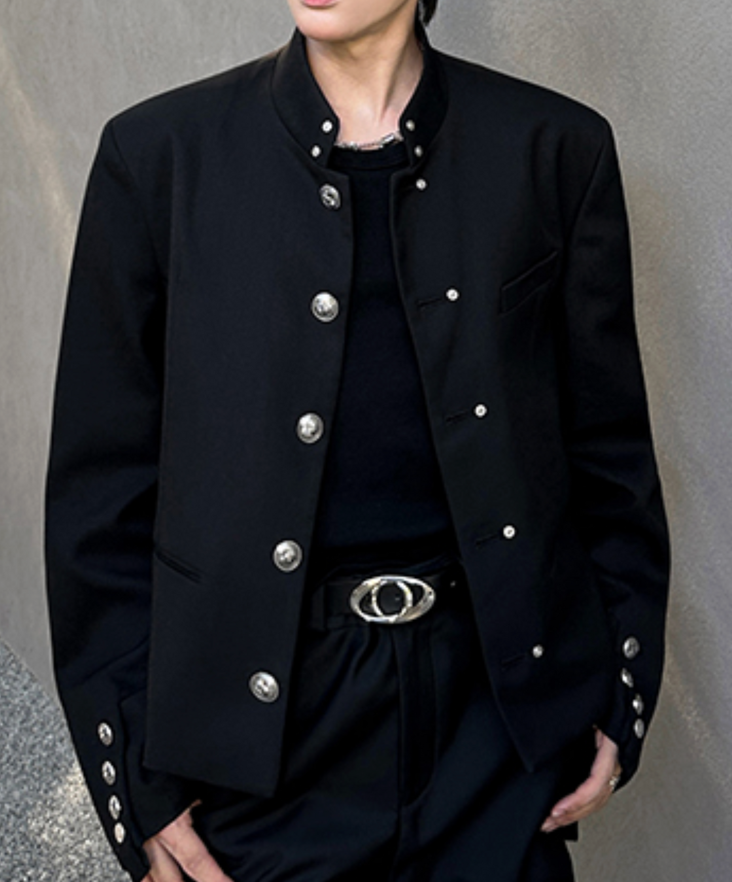 chinese style metal buckle jacket EN2461