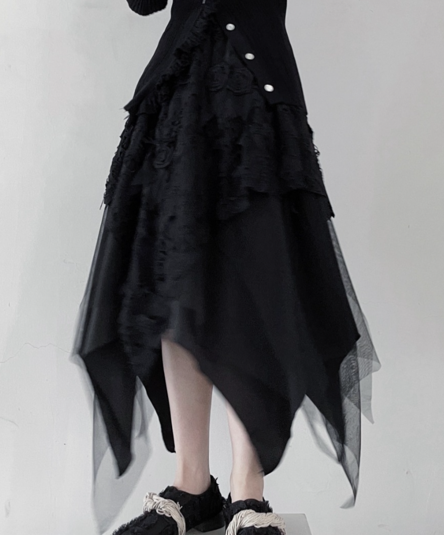 【style47】dark mode outfit set EN1624(cardigan +skirt set)