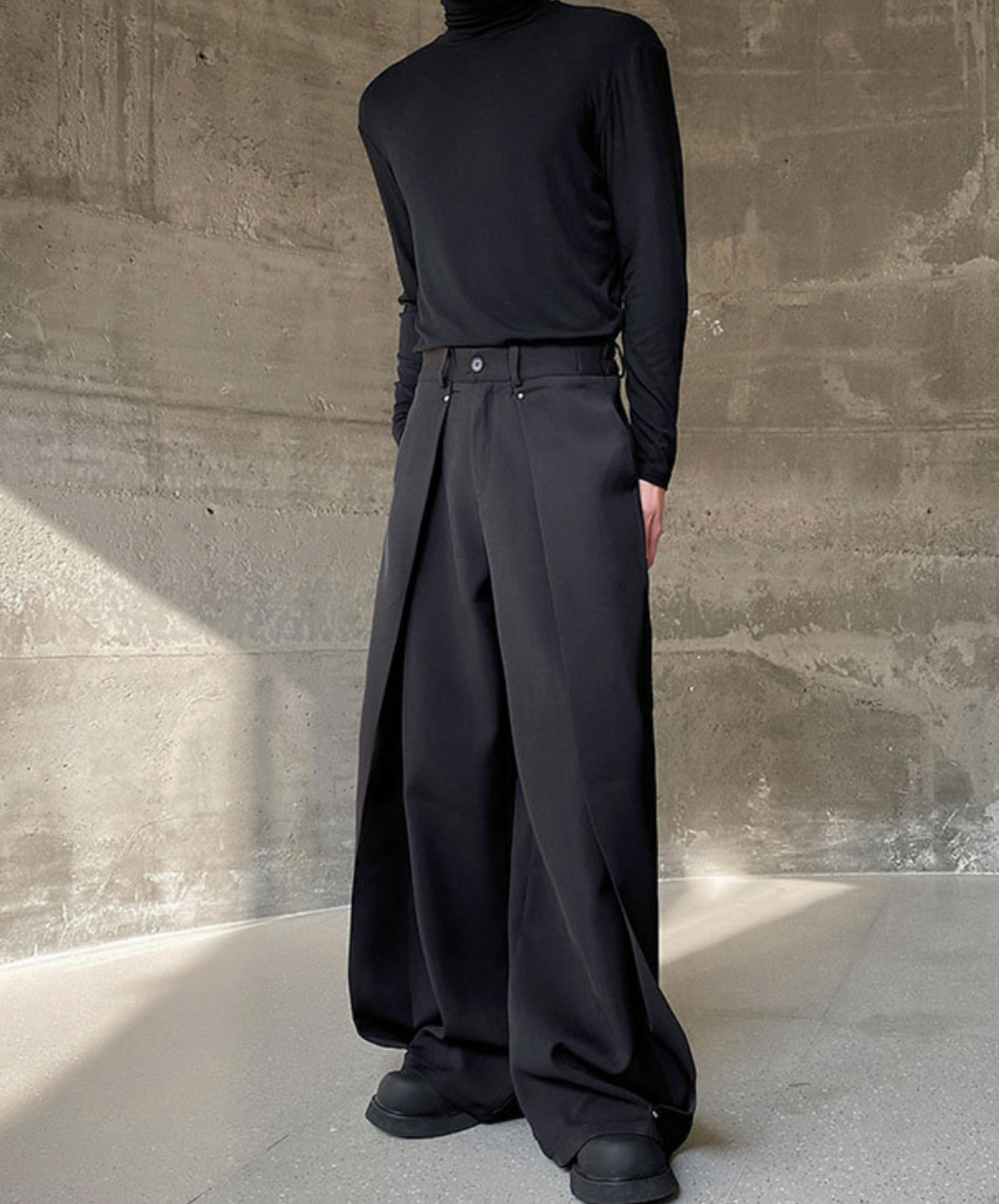 draping multi-piece wide pants EN1586