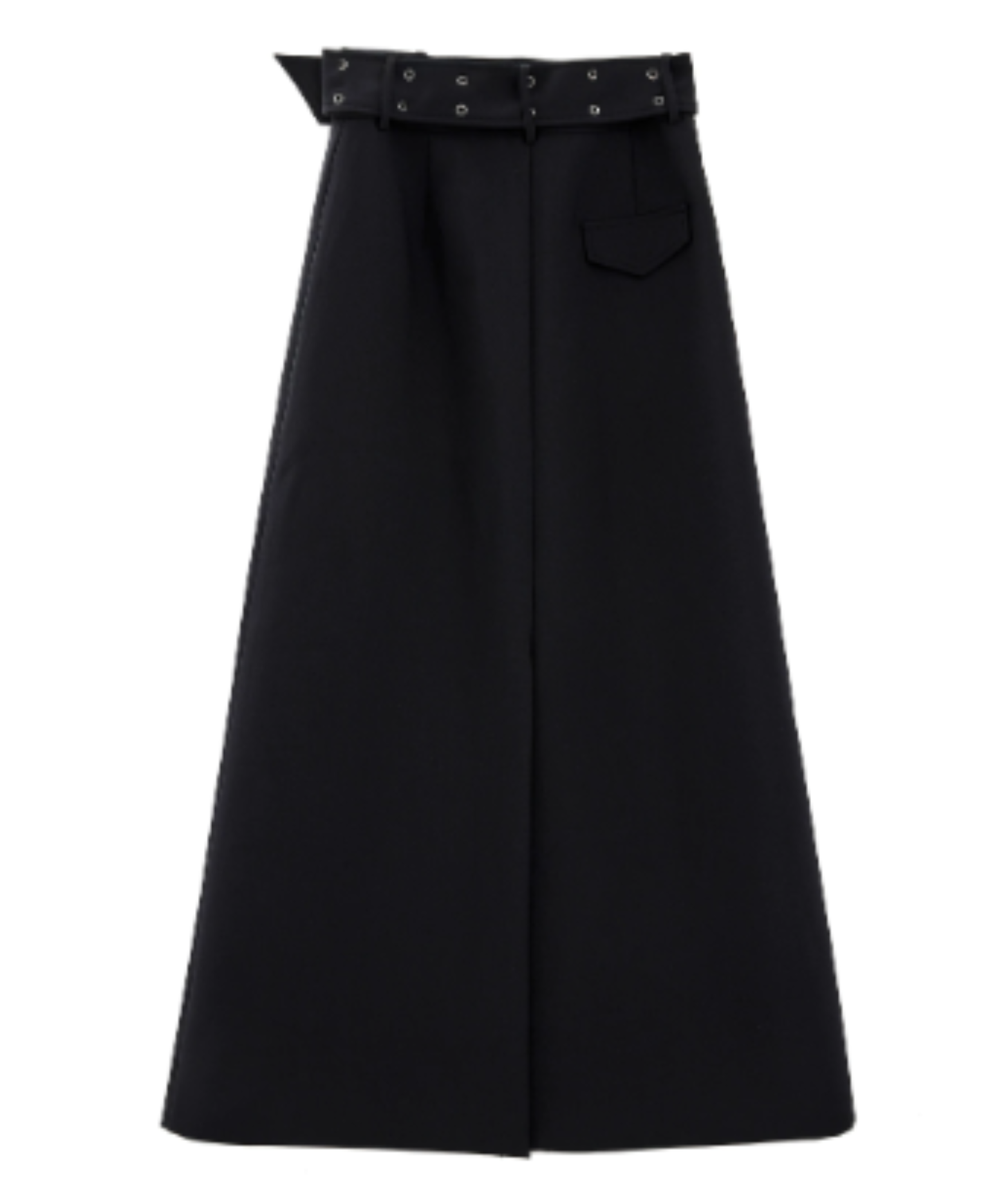 waist-defining grommet belt skirt EN3147