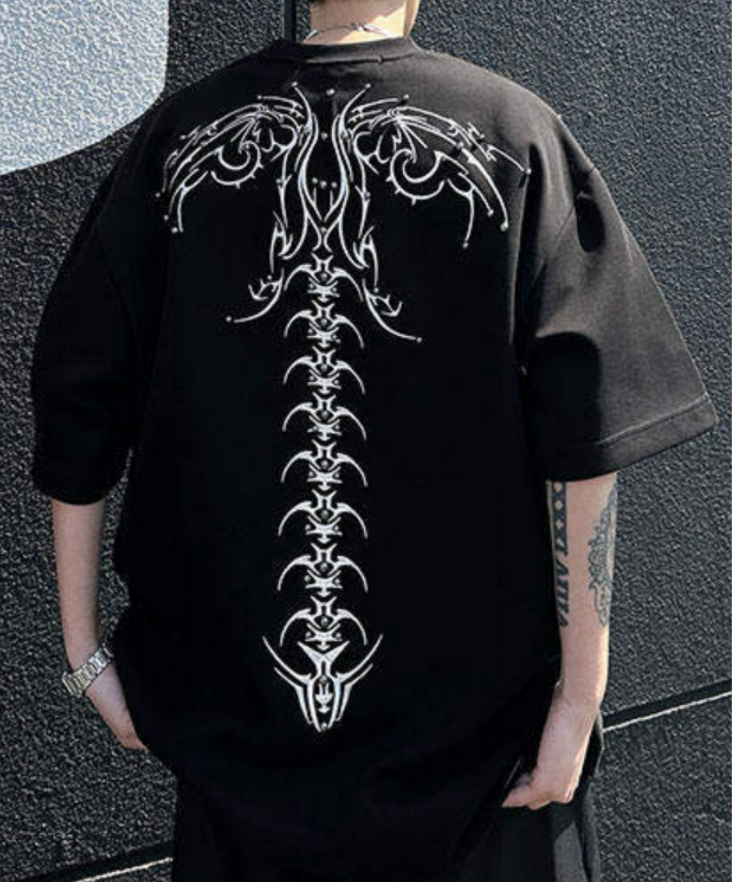 beaded embroidery retro design t-shirt EN2260