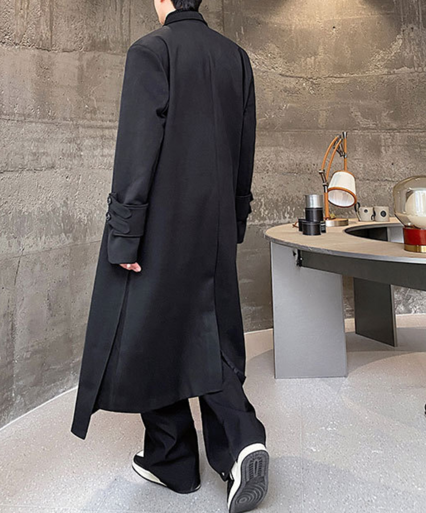 【style39】dark mode outfit set EN1412( coat+ pants set)