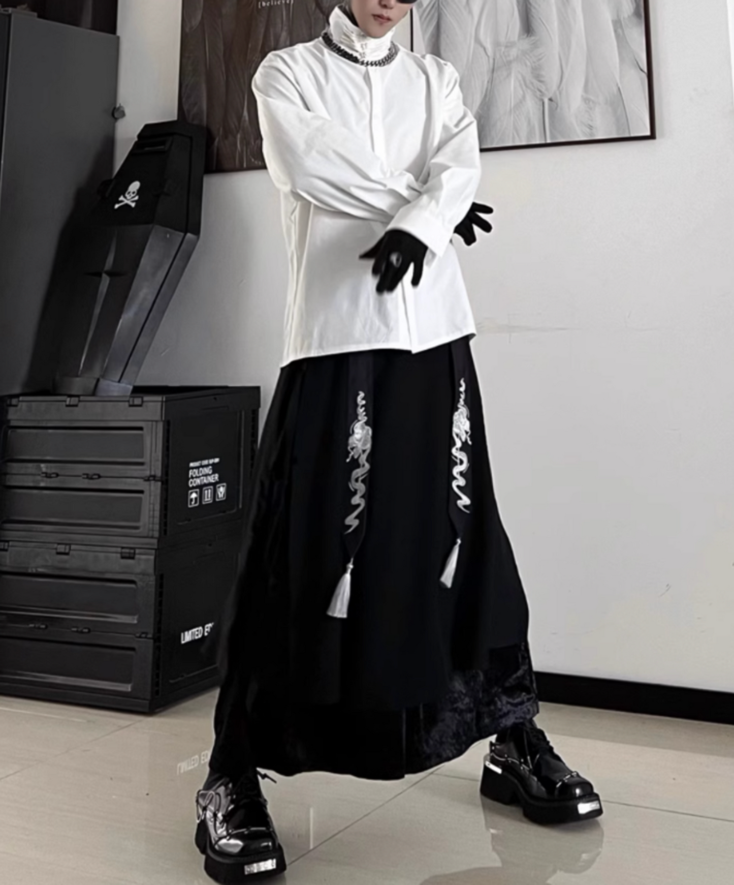 chinese shepherd style retro pants EN2349
