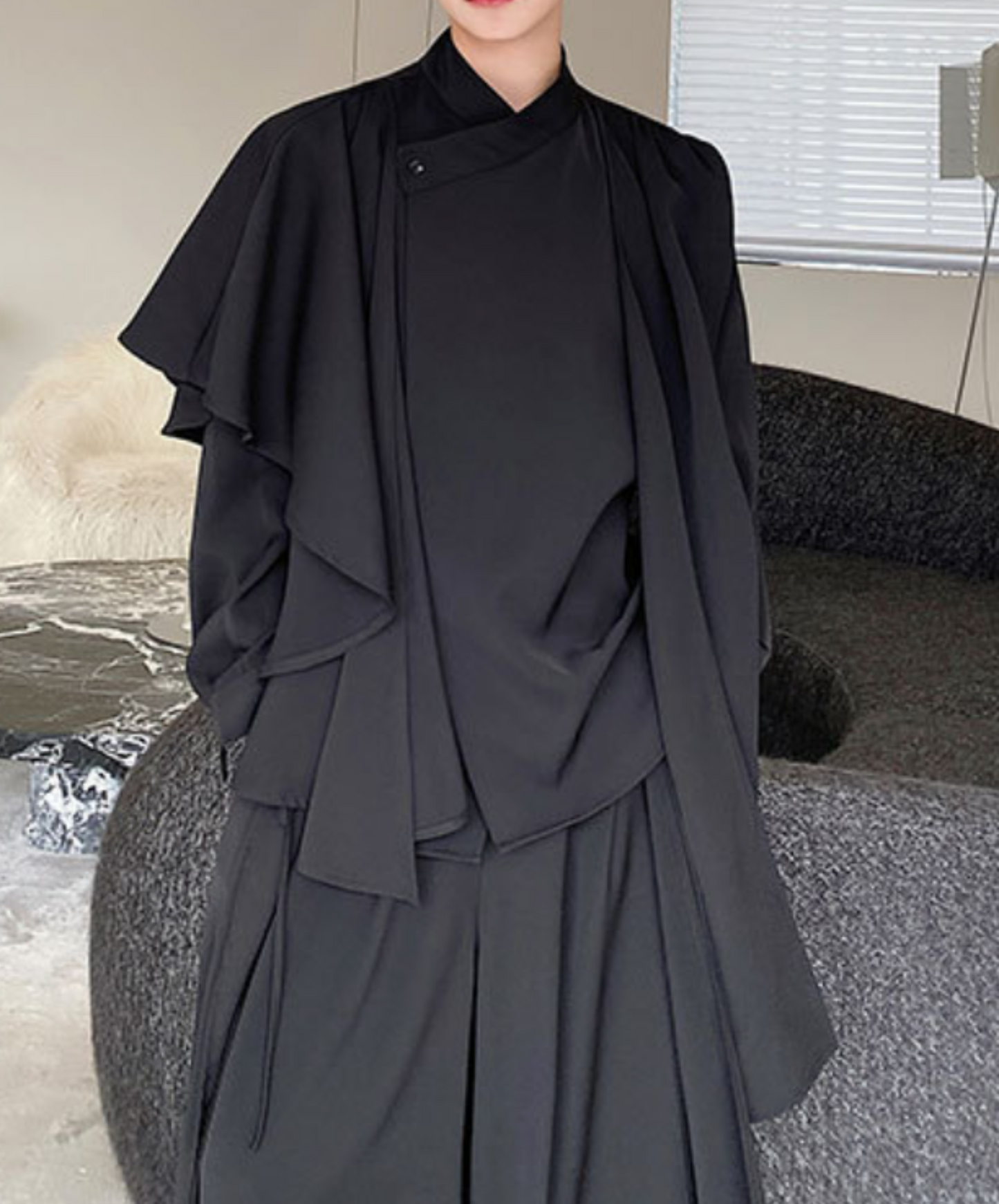 multi-piece asymmetric shirt EN1600