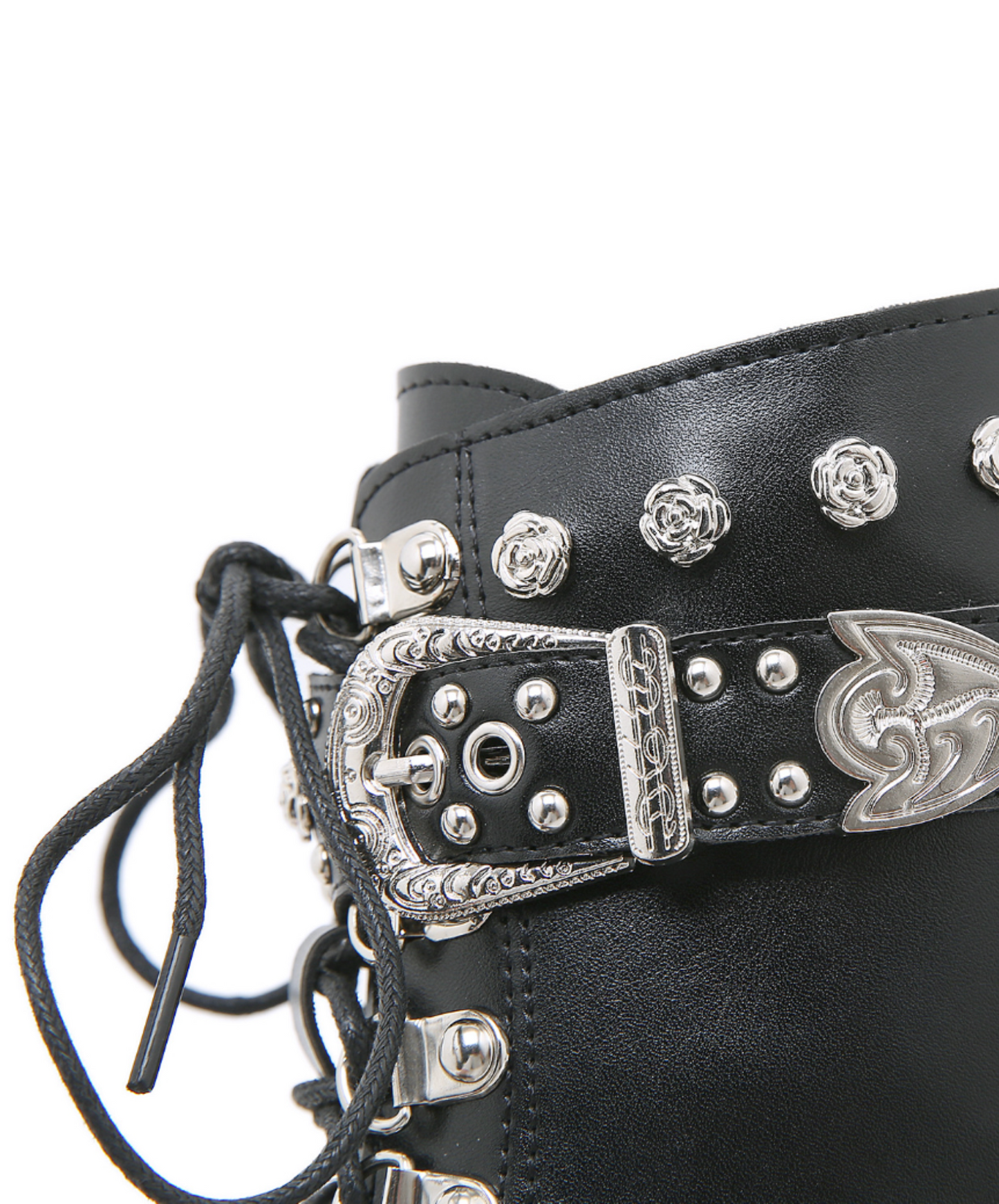 gorgeous metal part decoration boots EN2313