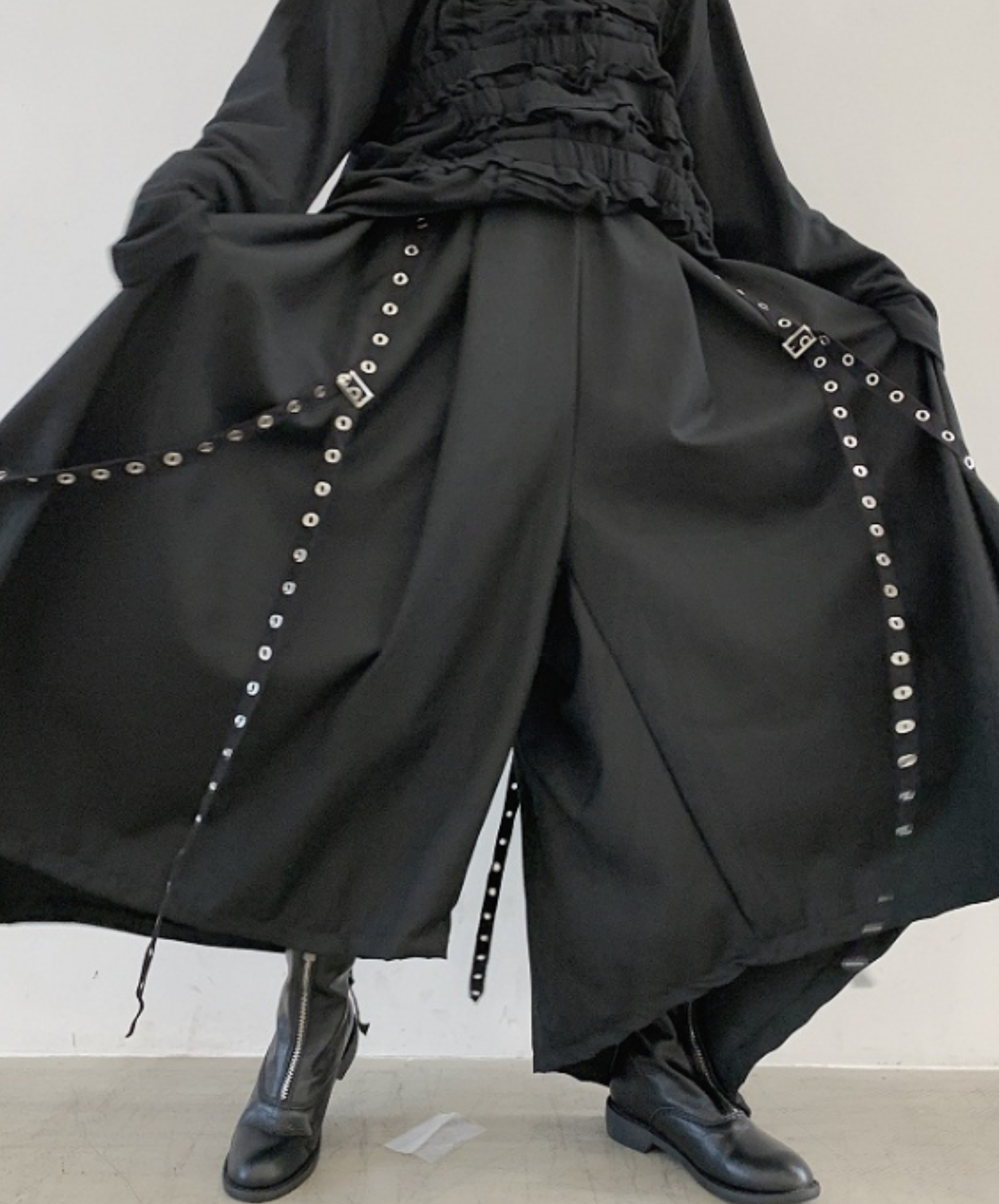 【style89】dark mode outfit set EN2699(sweatshirt + pants set)