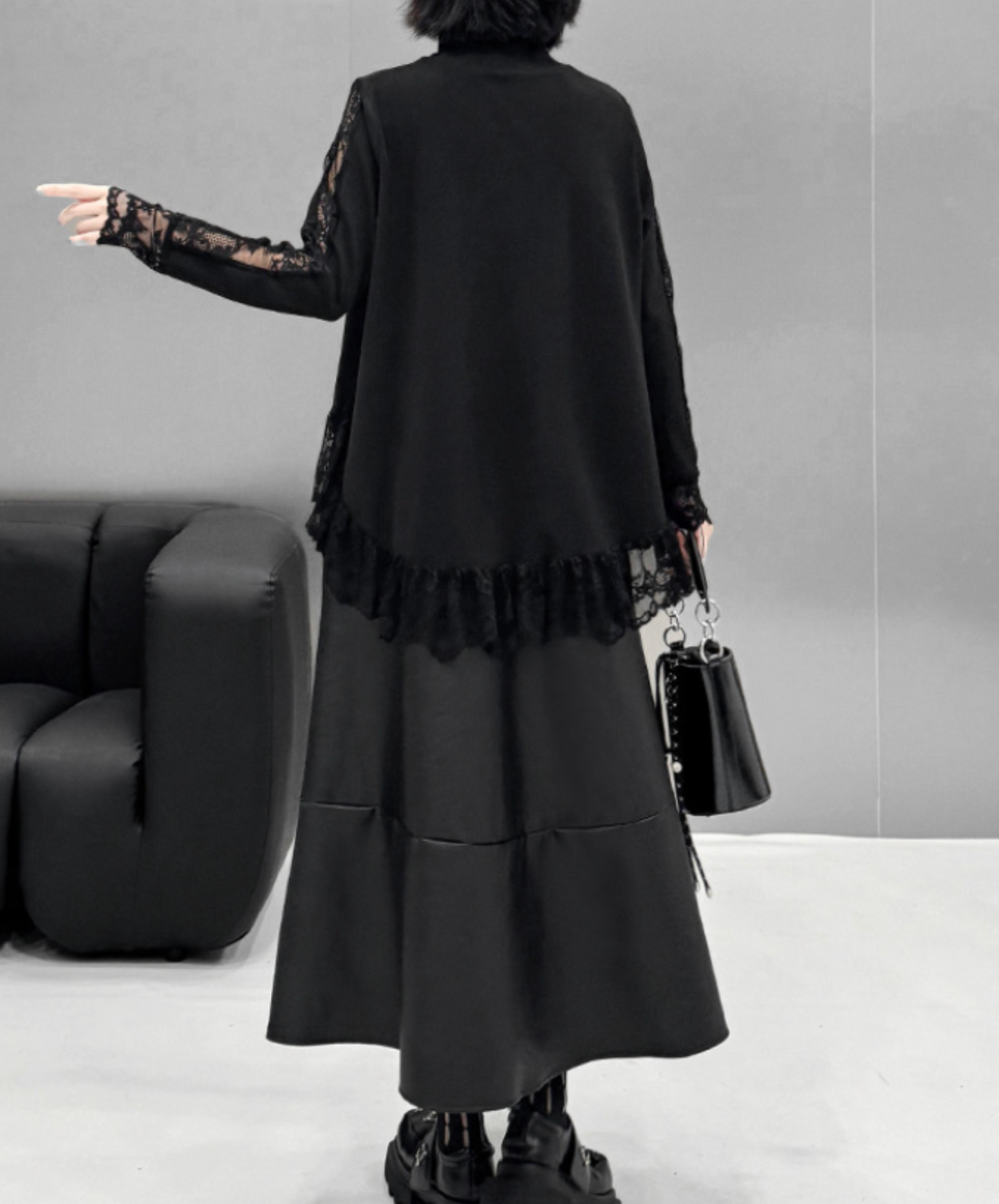 lace line frills t-shirt EN2446