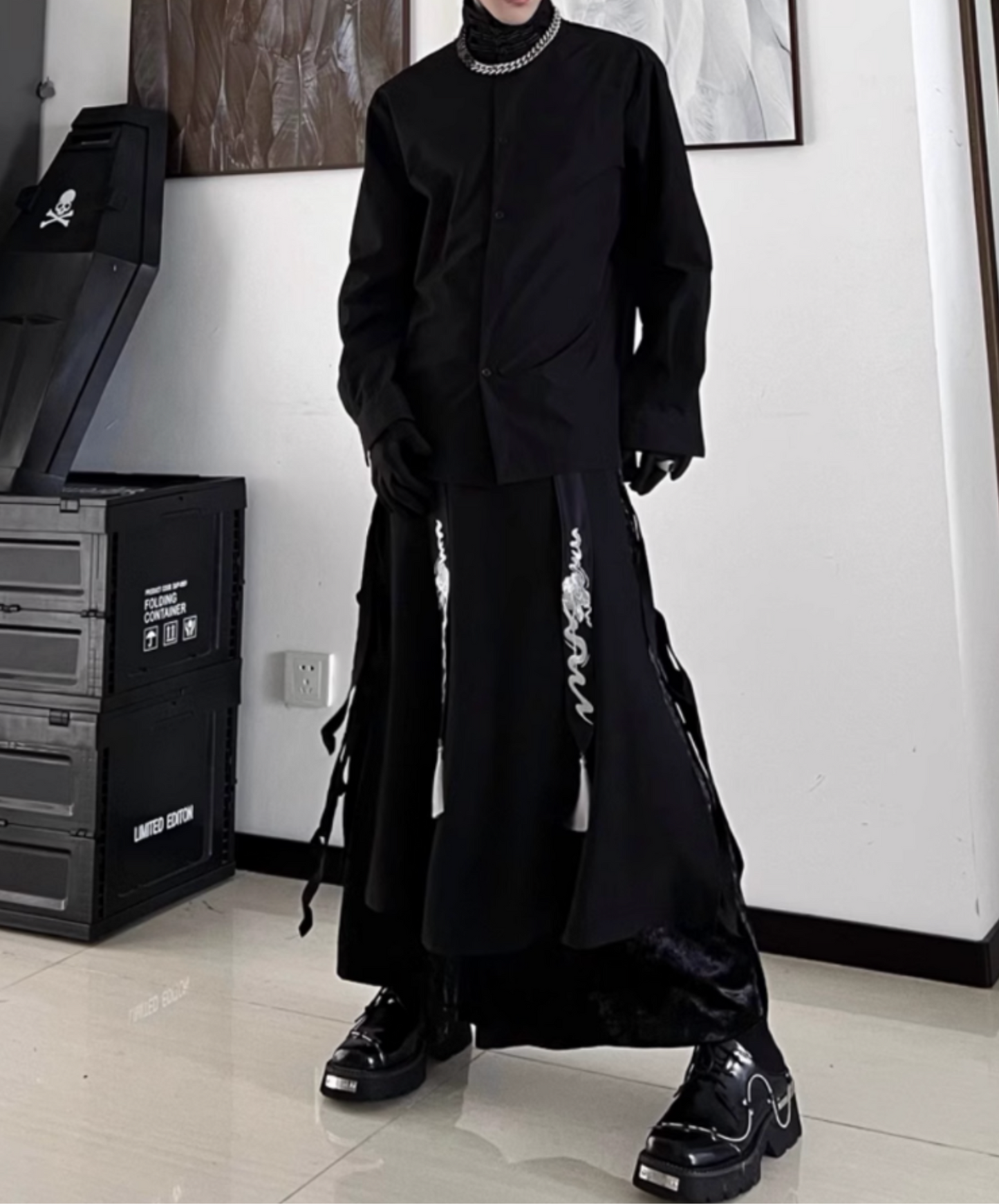 chinese shepherd style retro pants EN2349
