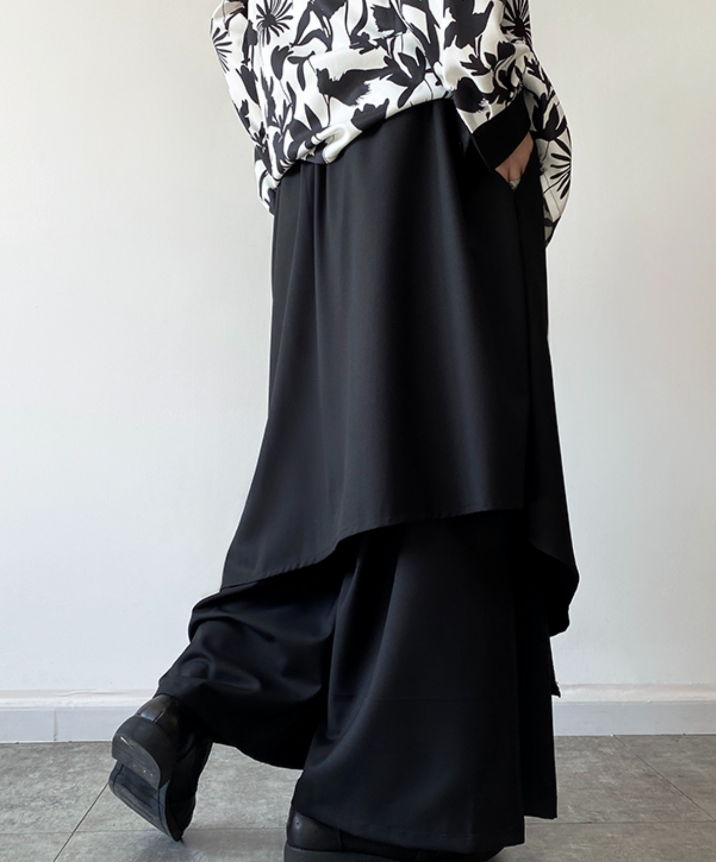 【style60】dark mode outfit set EN1863(jacket + shirt + pants set)