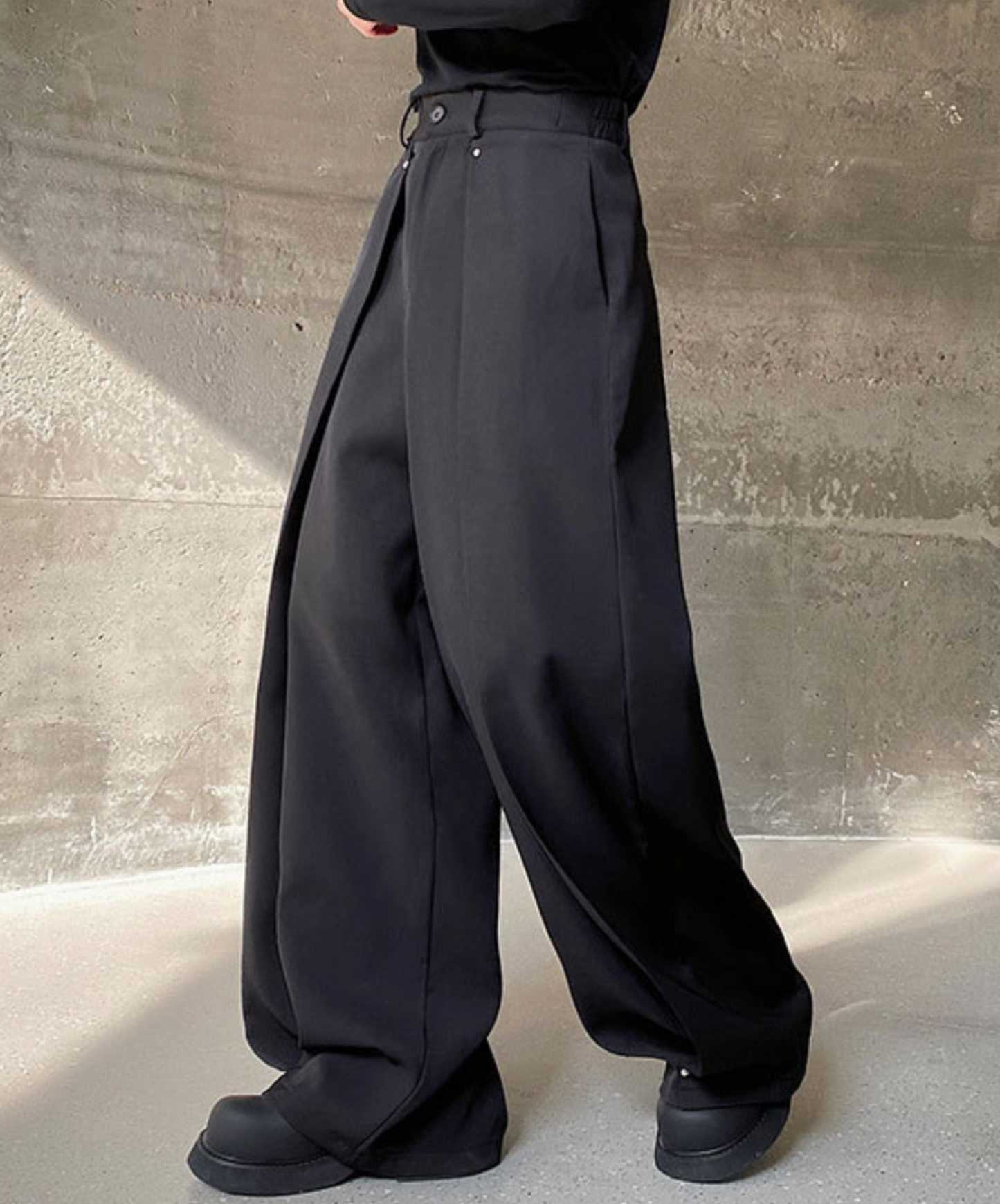 draping multi-piece wide pants EN1586
