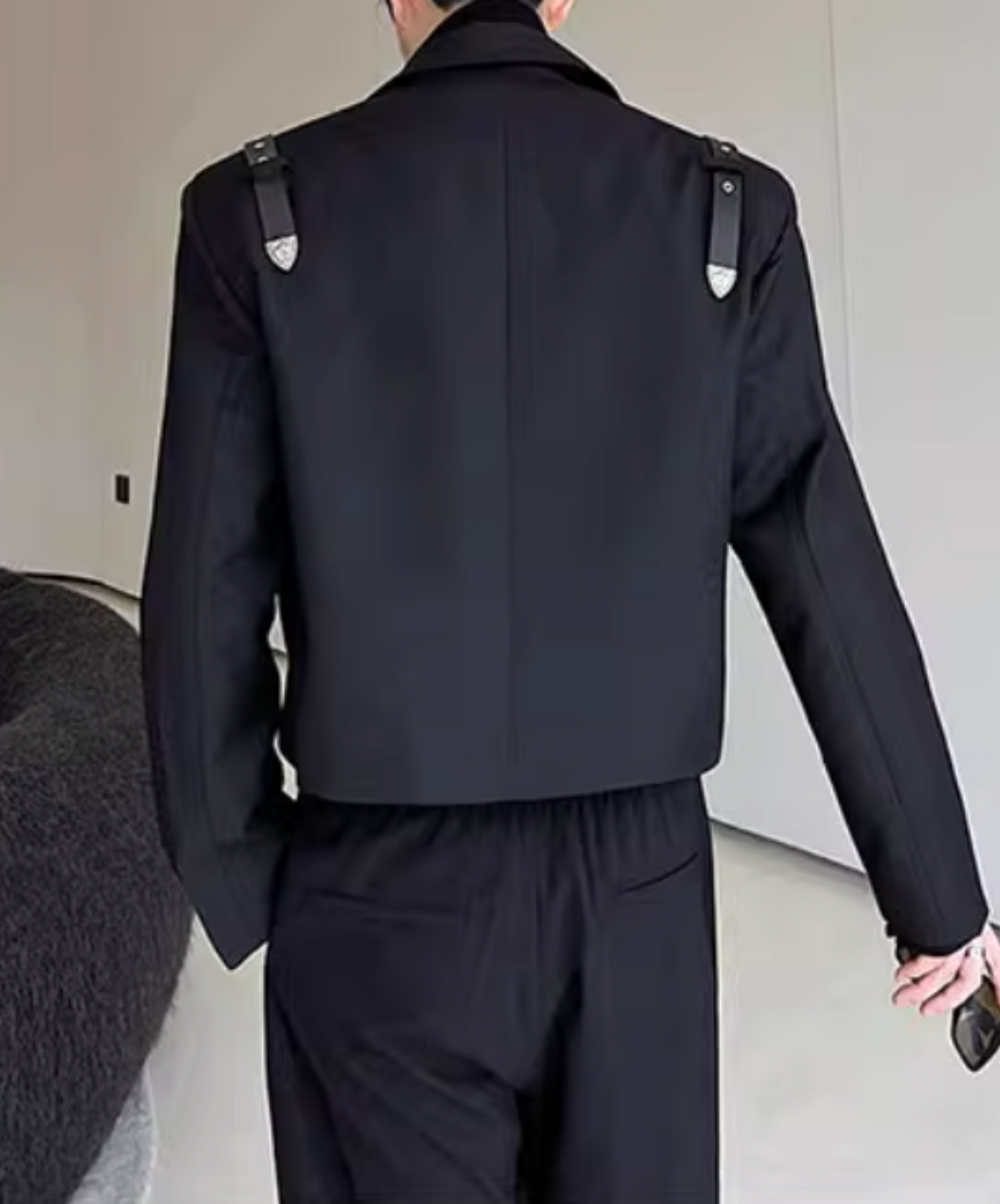 【style54】dark mode outfit set EN1851(jacket + shirt + pants set)