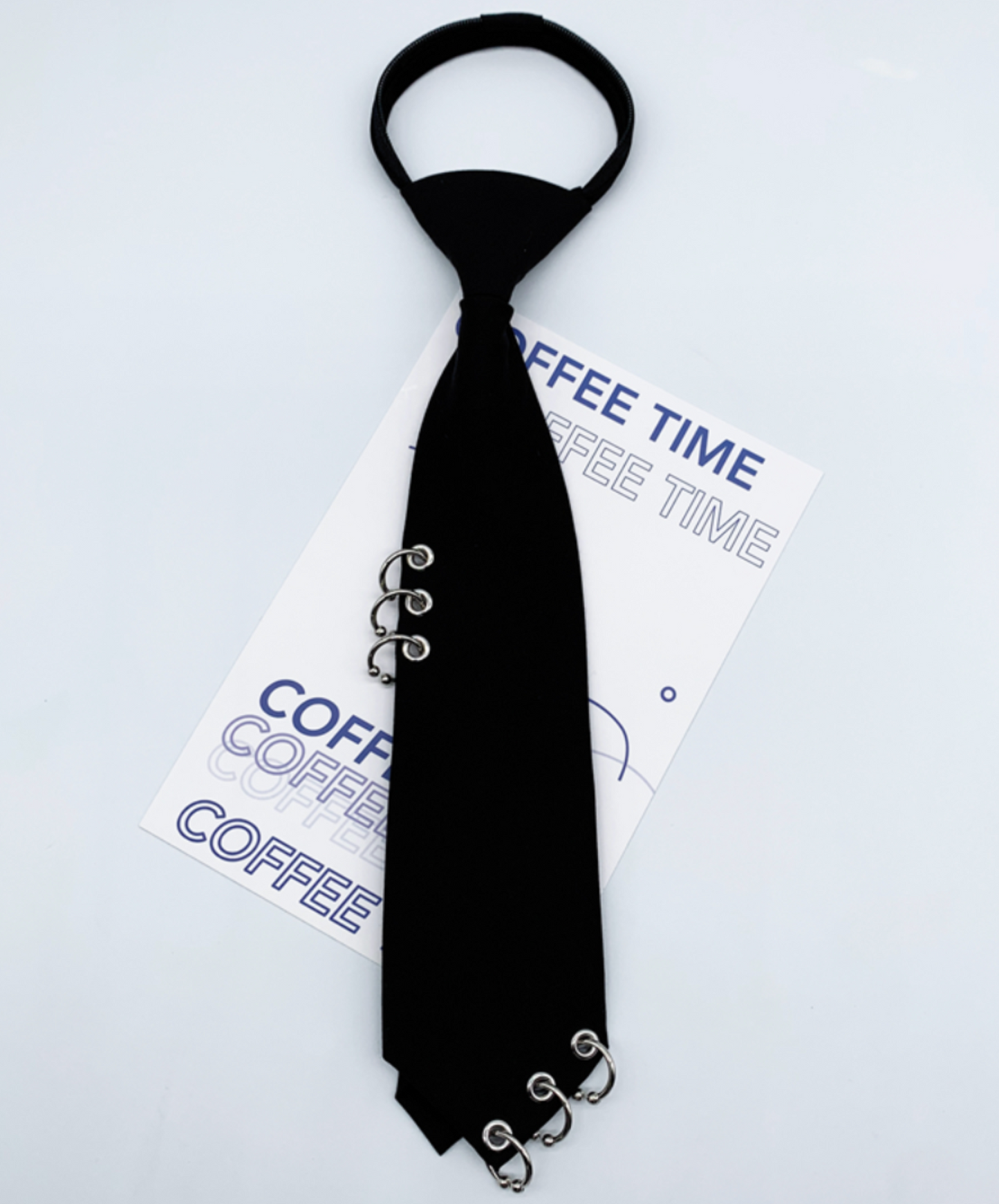 dark hoop decoration necktie EN2350