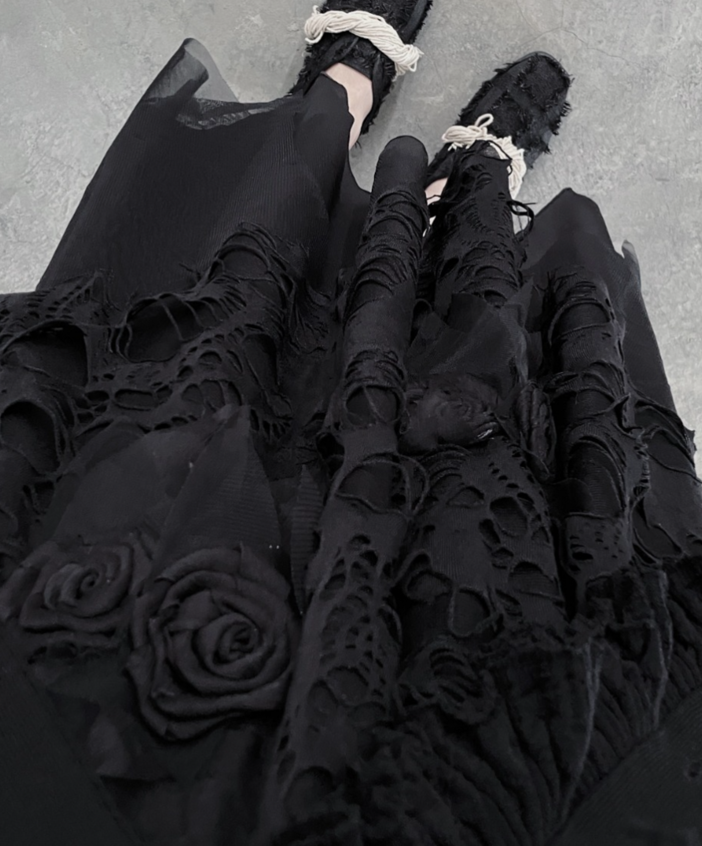 【style47】dark mode outfit set EN1624(cardigan +skirt set)